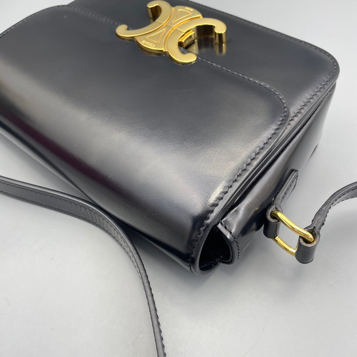 Celine - Teen Triomphe - Leather - Black - (mini)