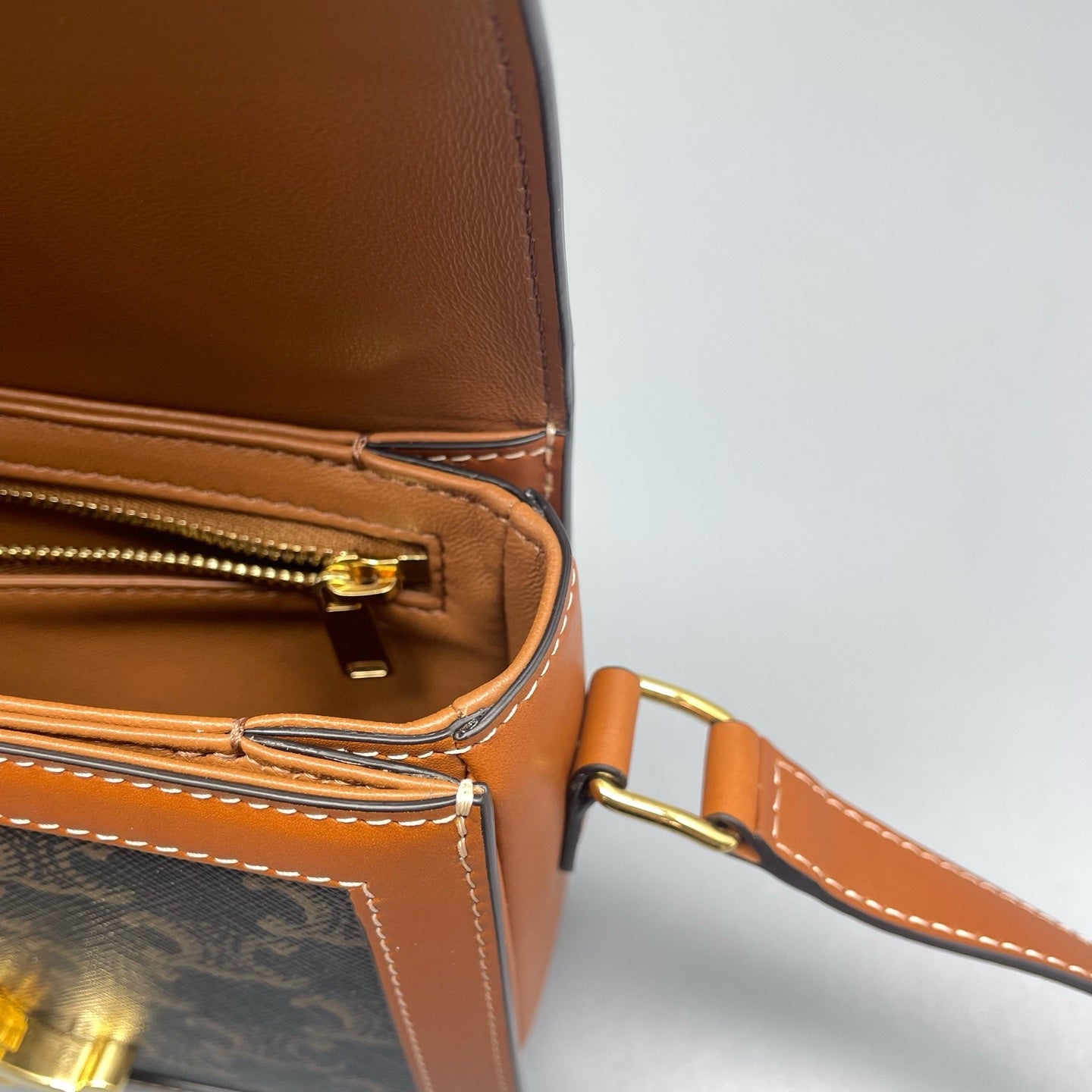 Celine - Teen Triomphe - Leather - Brown - (mini)