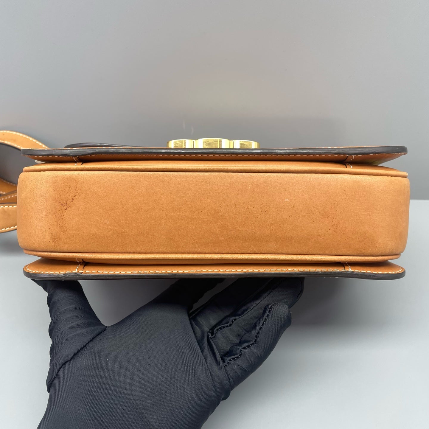 Celine - Teen Triomphe Shoulder Bag - Leather - Caramel - (Small)