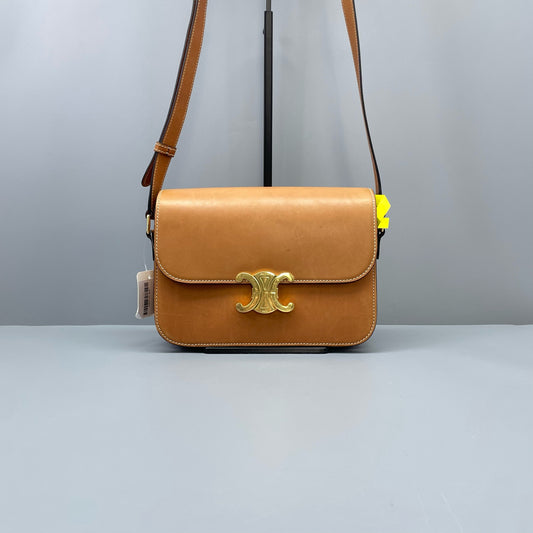 Celine - Teen Triomphe Shoulder Bag - Leather - Caramel - (Small)
