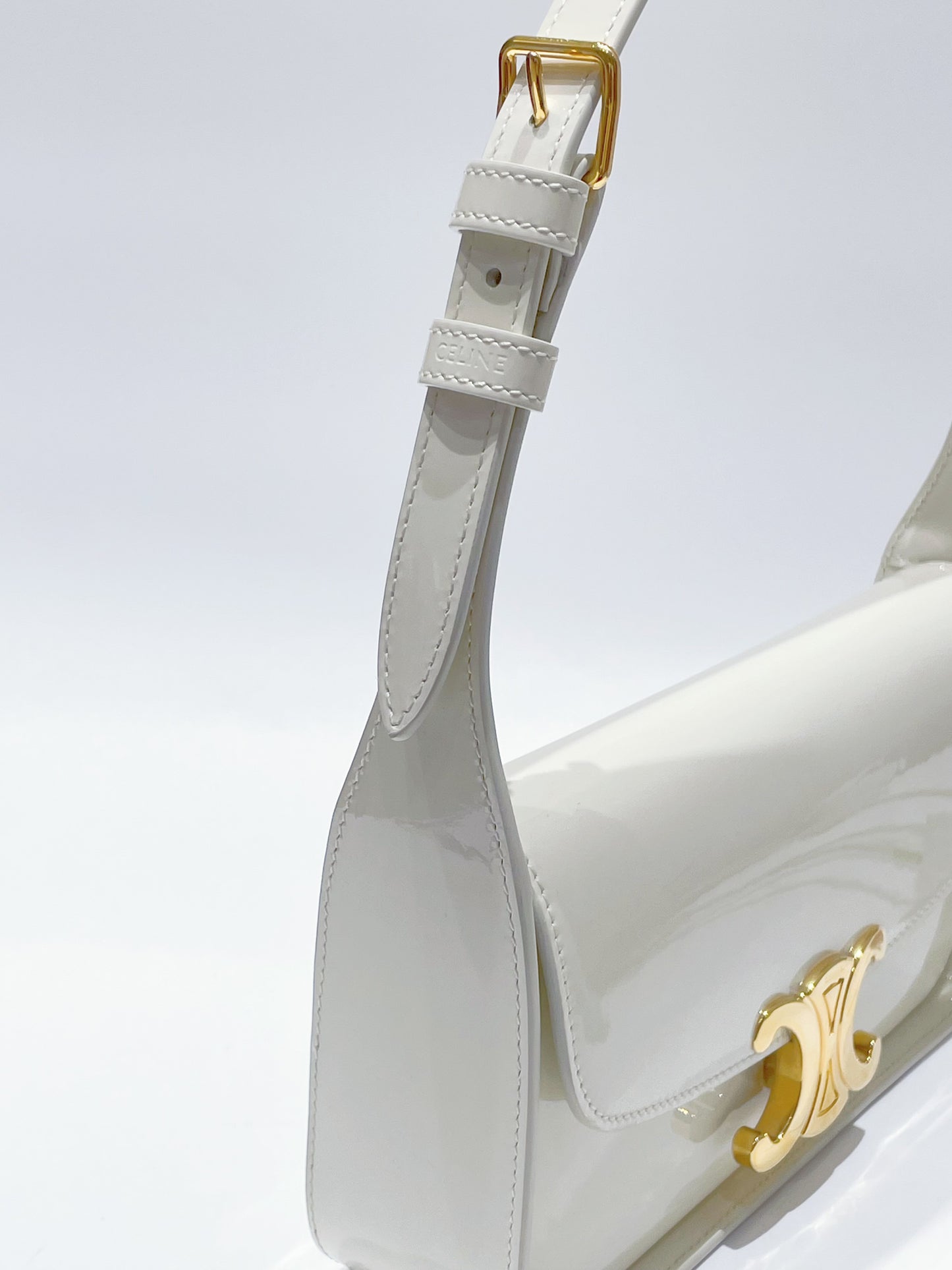 Celine - Terence - Patent leather - White - (small)