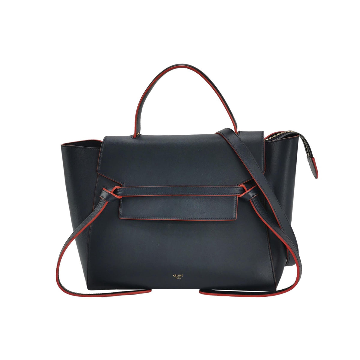 Celine - Tie Tote - Leather - Black