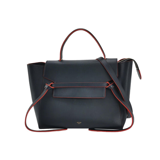 Celine - Tie Tote - Leather - Black