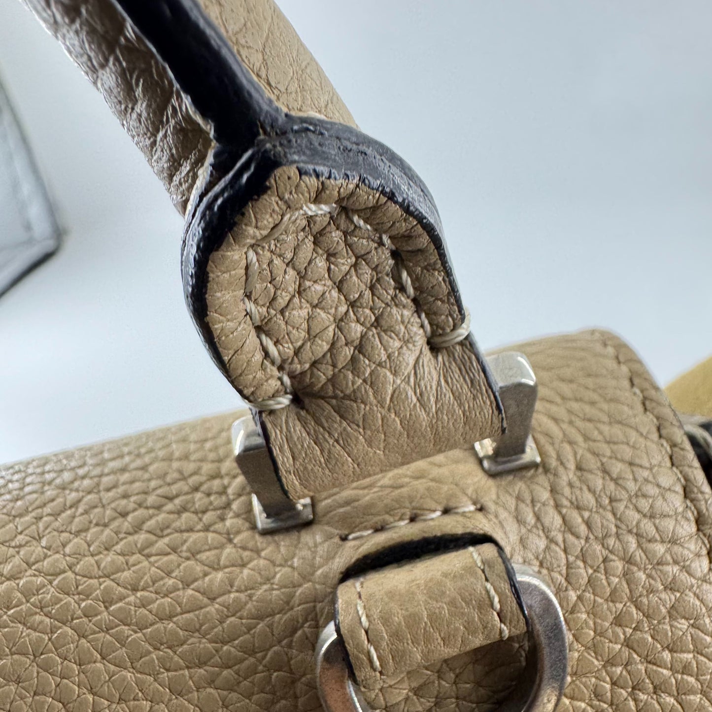 Celine - Trapeze Bag - Pebbled leather and Suede - Light Brown - (medium)