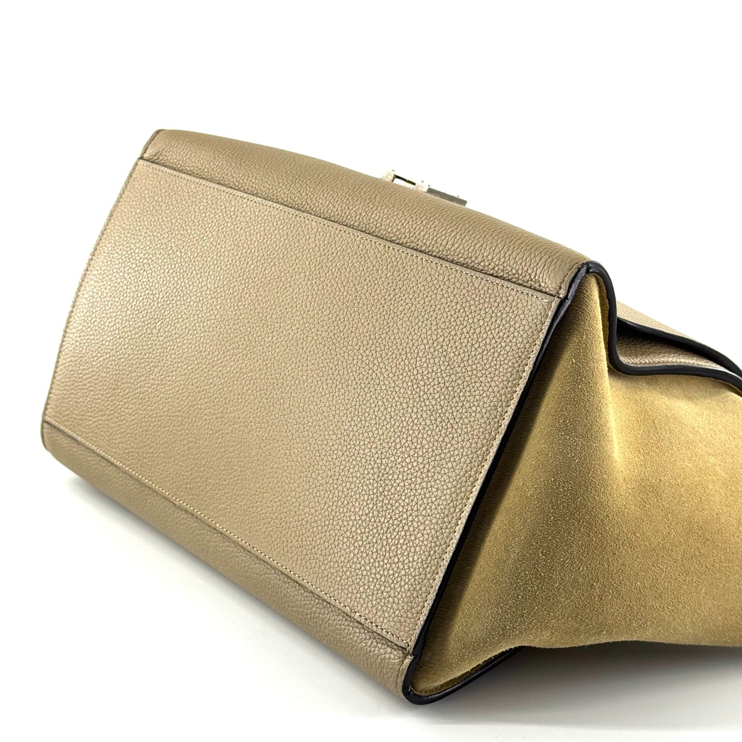 Celine - Trapeze Bag - Pebbled leather and Suede - Light Brown - (medium)