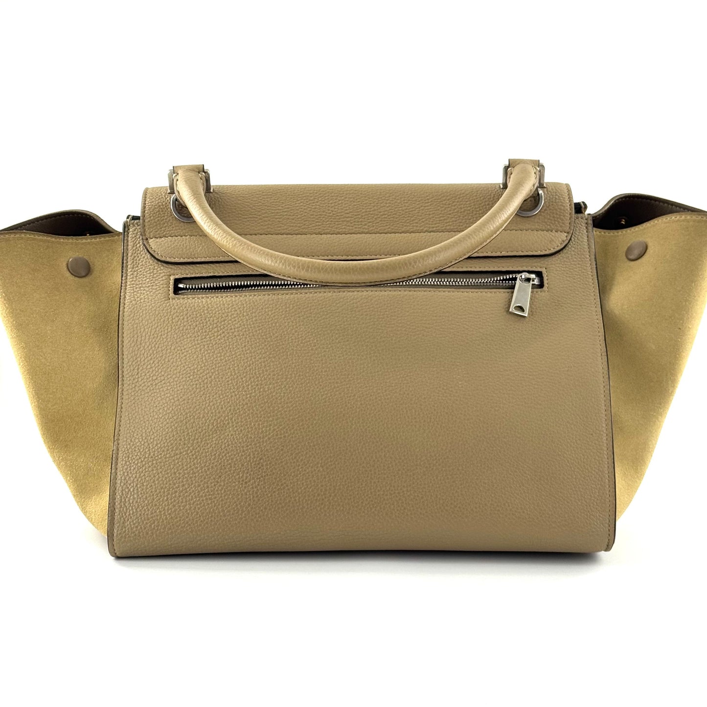 Celine - Trapeze Bag - Pebbled leather and Suede - Light Brown - (medium)