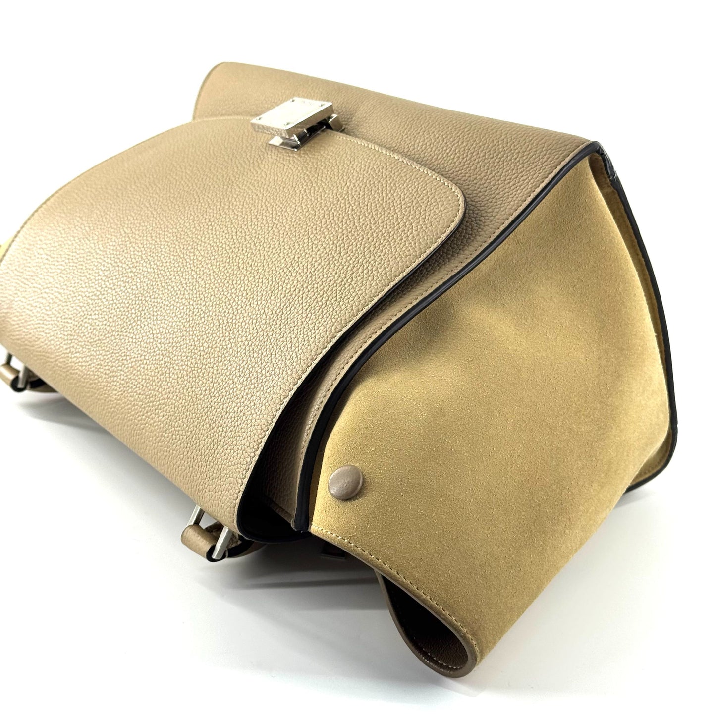 Celine - Trapeze Bag - Pebbled leather and Suede - Light Brown - (medium)