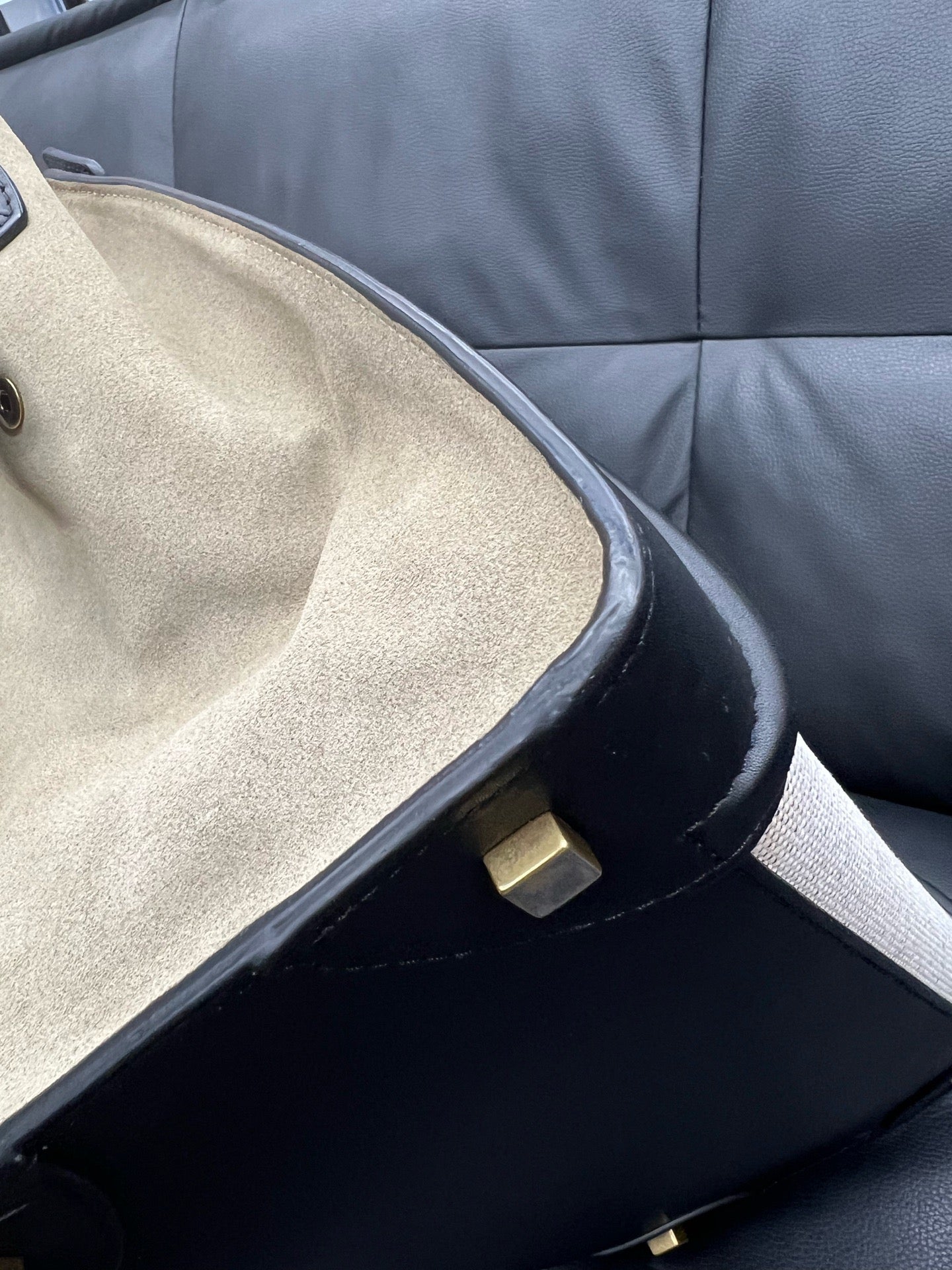 Celine - Trapeze - Leather - Black - (Medium)