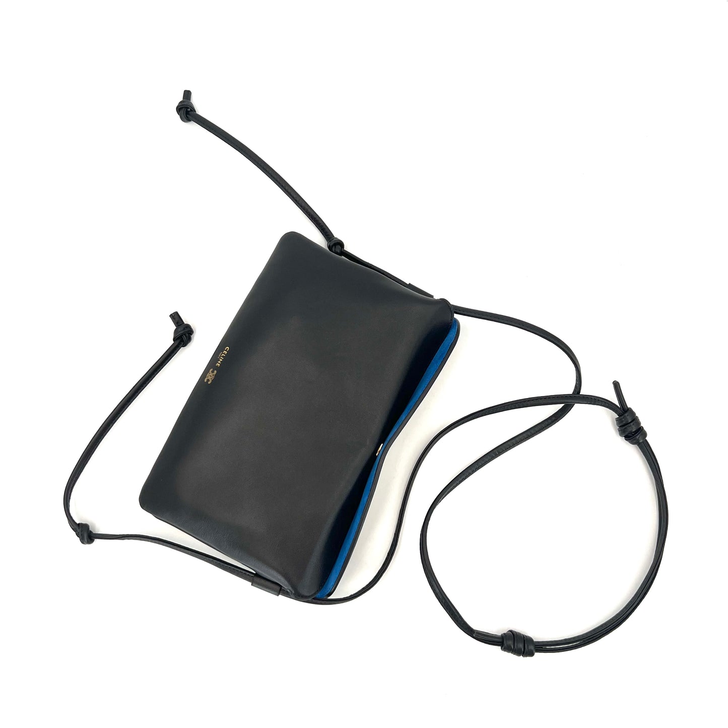 Celine - Trio Flap - Leather - Black - (small)