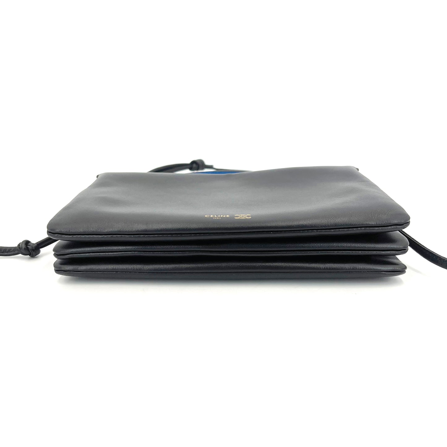 Celine - Trio Flap - Leather - Black - (small)