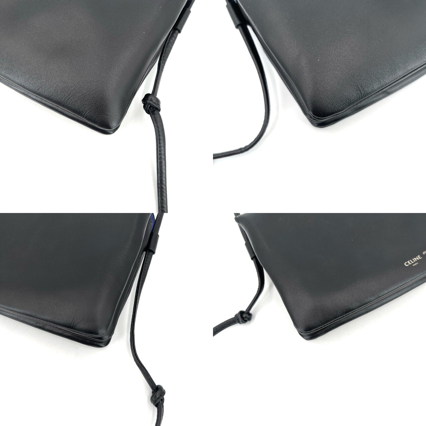 Celine - Trio Flap - Leather - Black - (small)