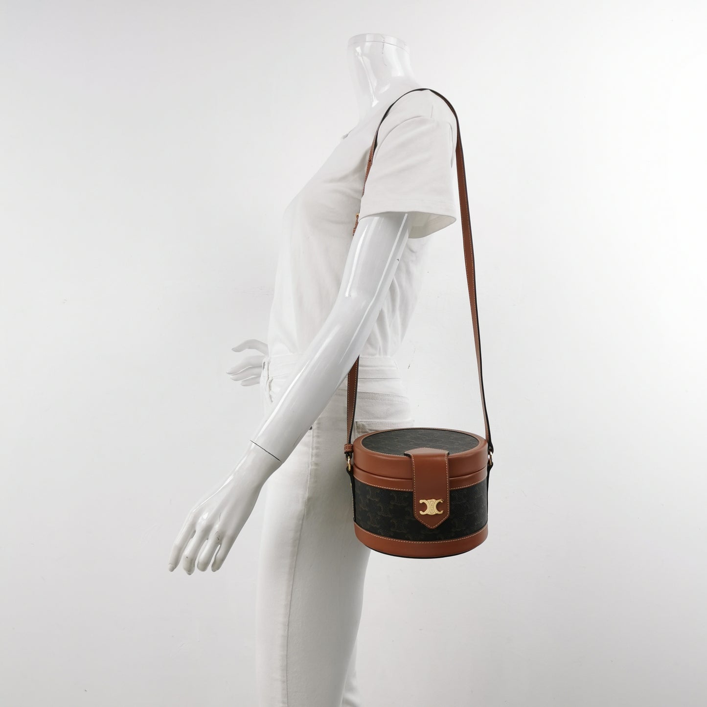 Celine - Triomphe - Leather - Brown