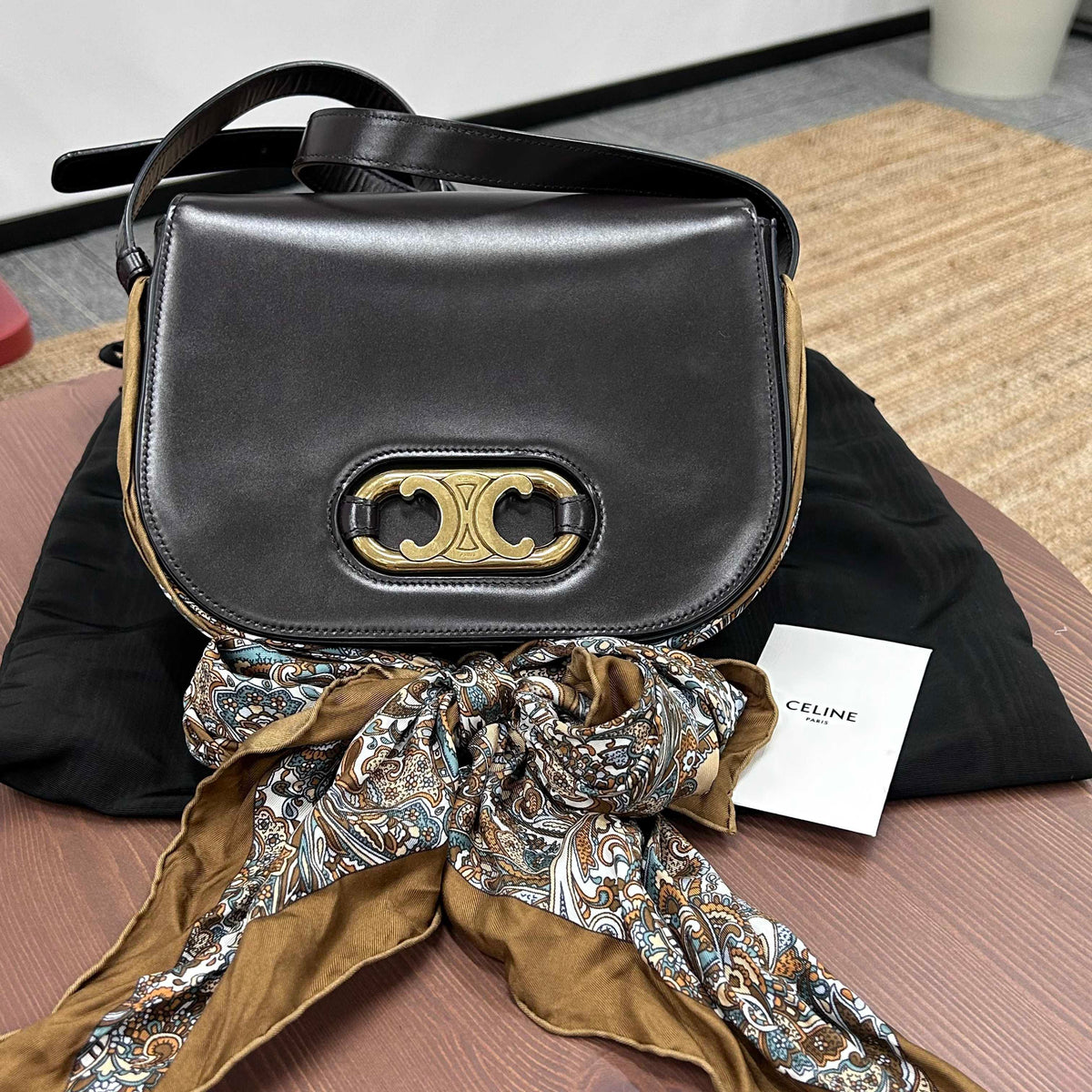 Celine - Triomphe 22 - Leather - Brown - (medium)