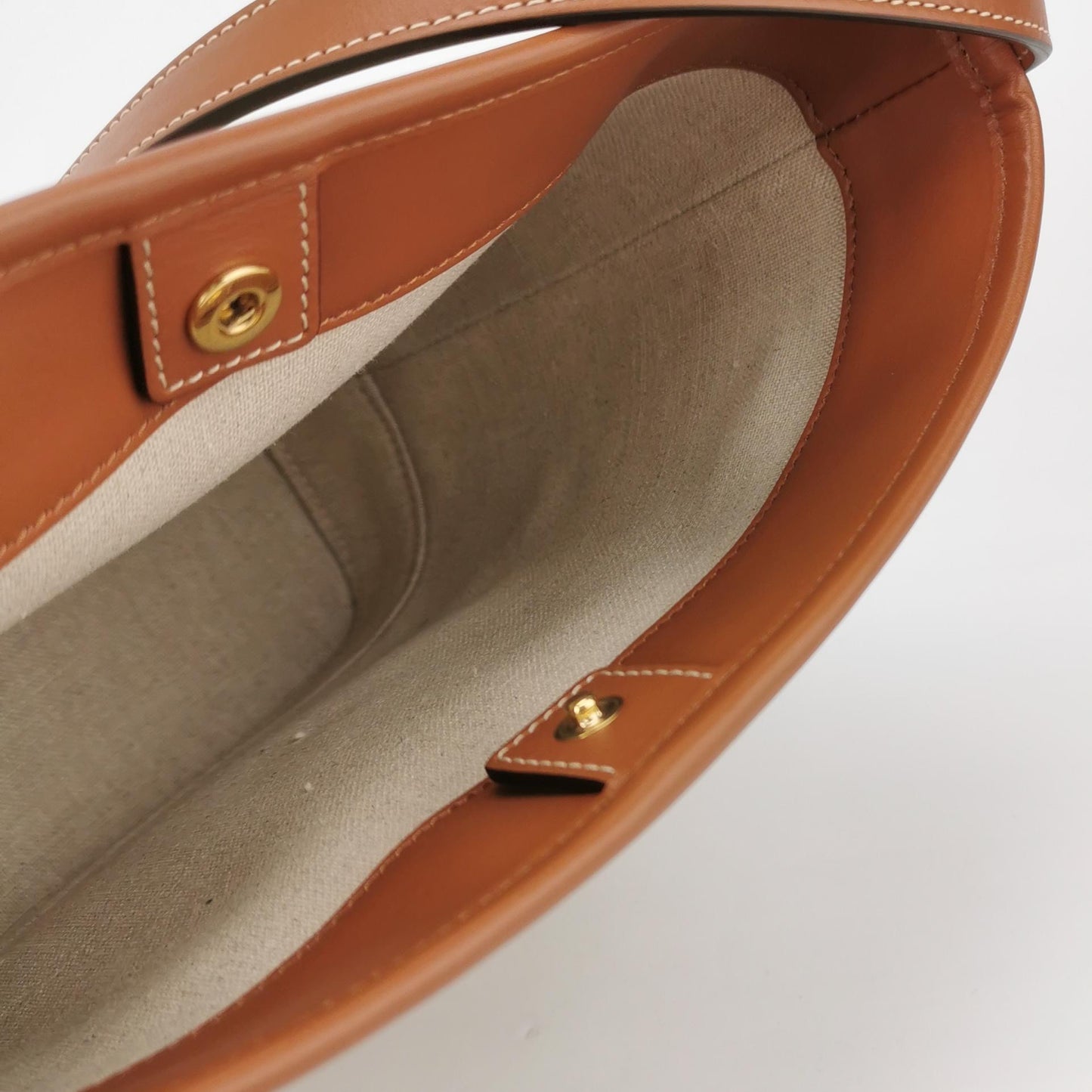 Celine - Triomphe - Cloth, Leather - Beige