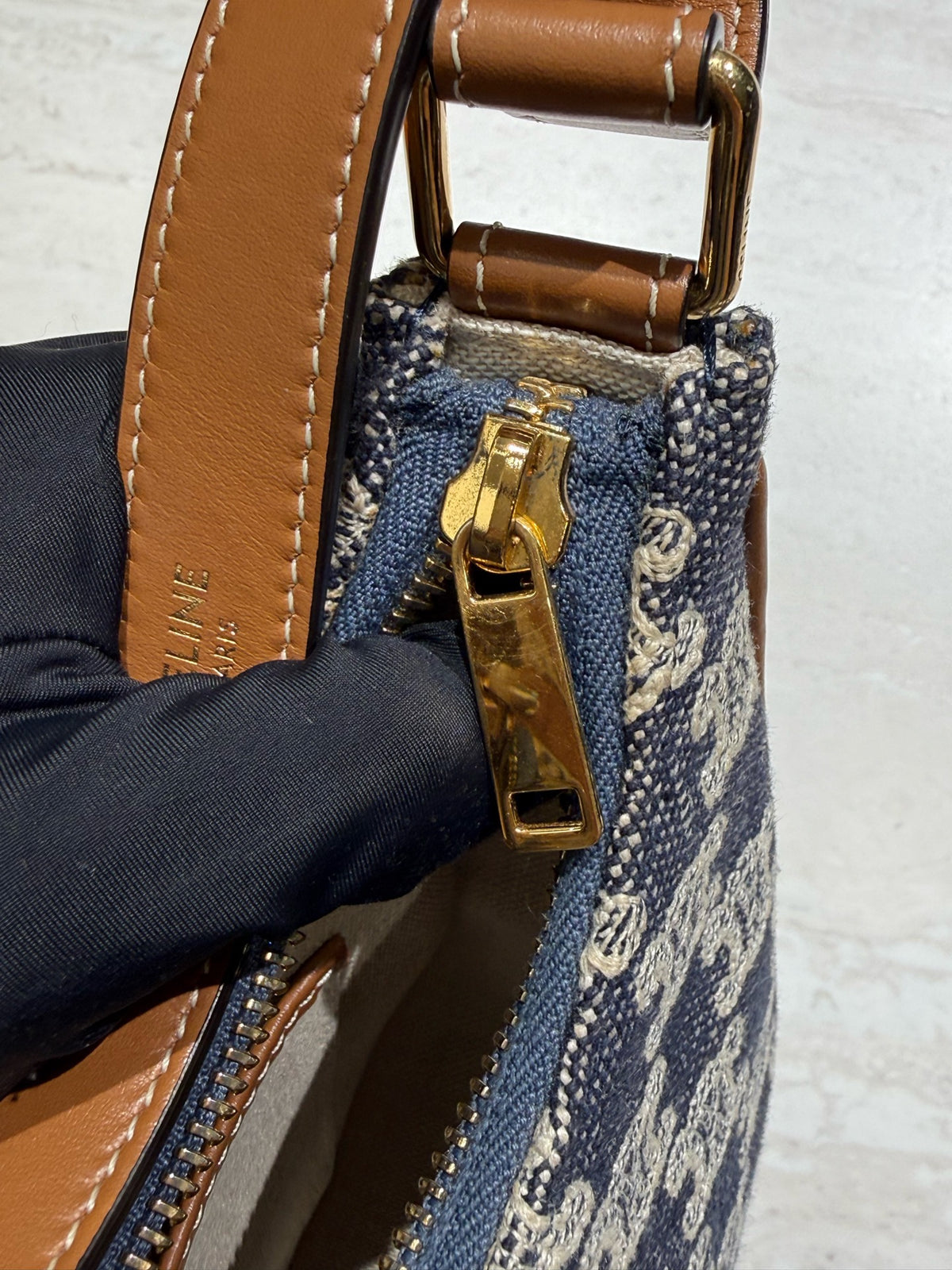 Celine - Triomphe Ava - Denim - Jeans - Navy