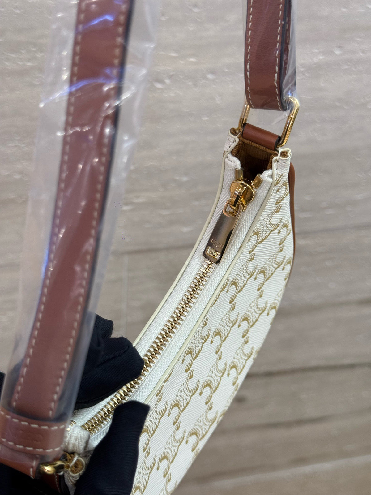 Celine - Triomphe Ava Mini - Cloth - White - (mini)