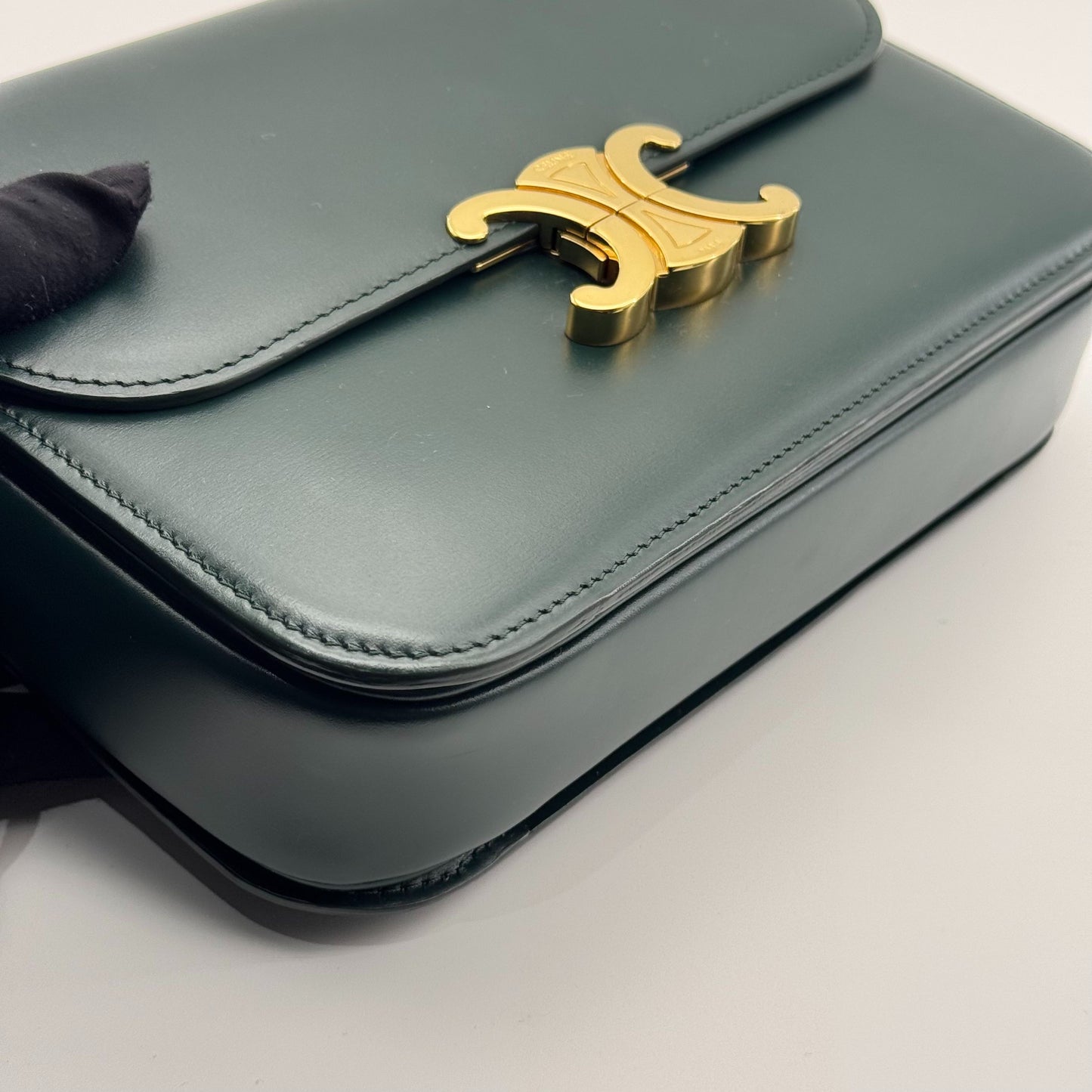 Celine - Triomphe Bag - Leather - Green