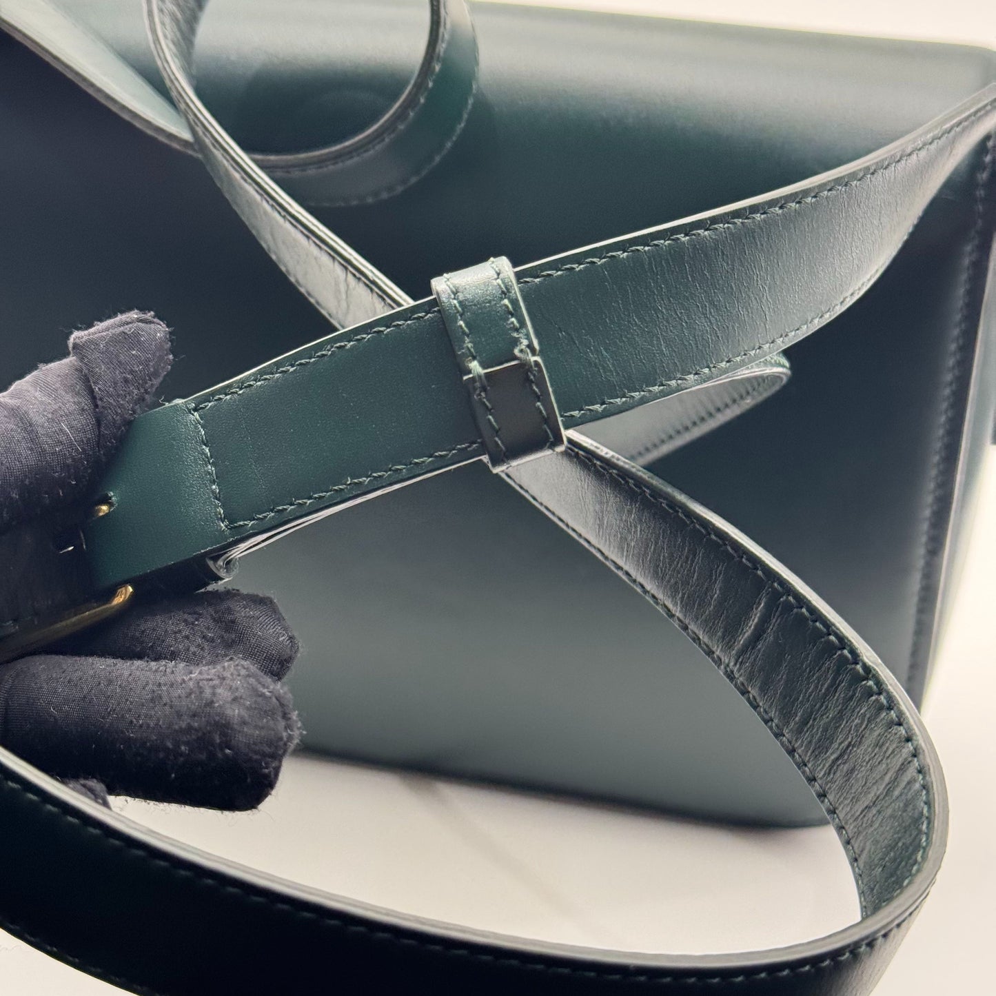 Celine - Triomphe Bag - Leather - Green