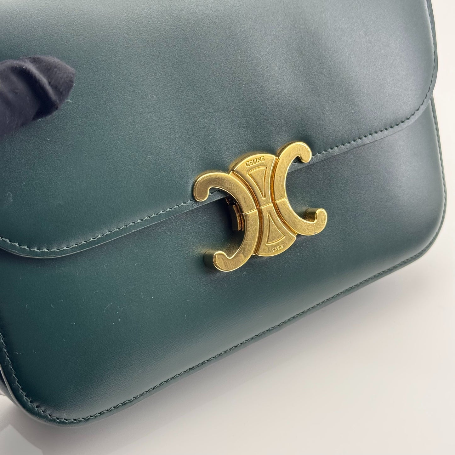 Celine - Triomphe Bag - Leather - Green