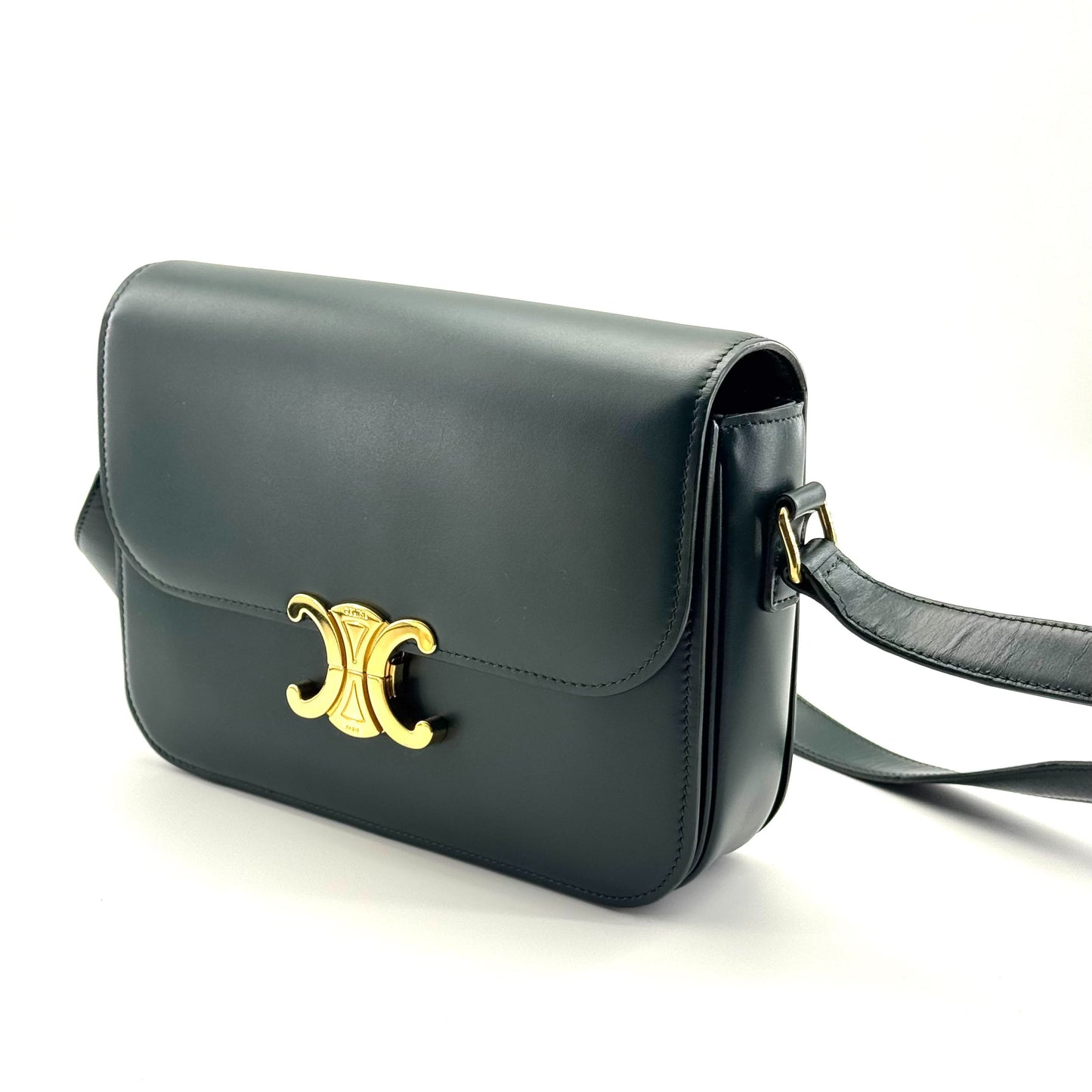 Celine - Triomphe Bag - Leather - Green