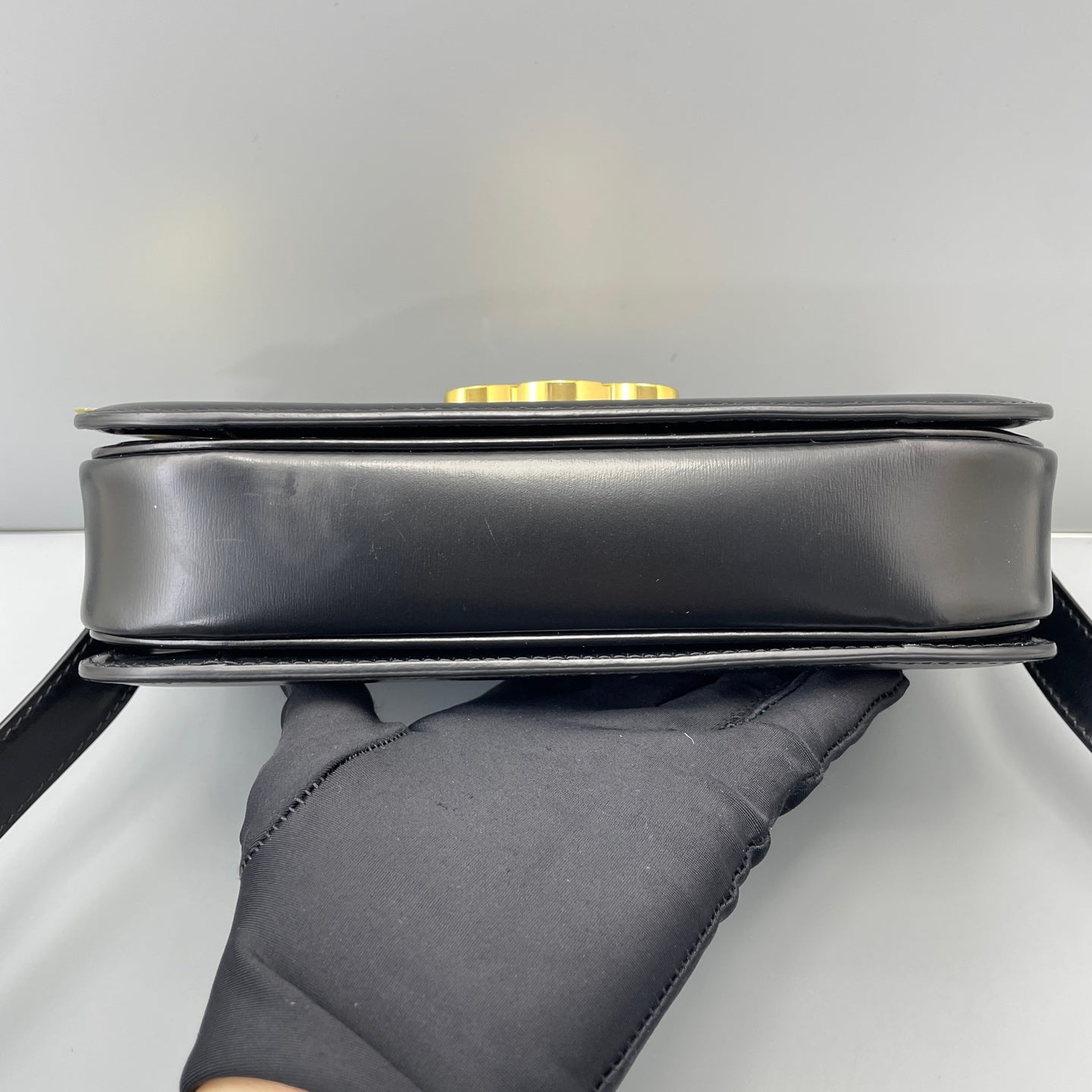 Celine - Triomphe Bag - Calfskin leather - Black - (Medium)