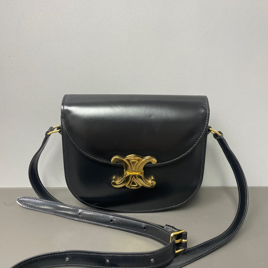 Celine - Triomphe Bag - Leather - Black - (mini)