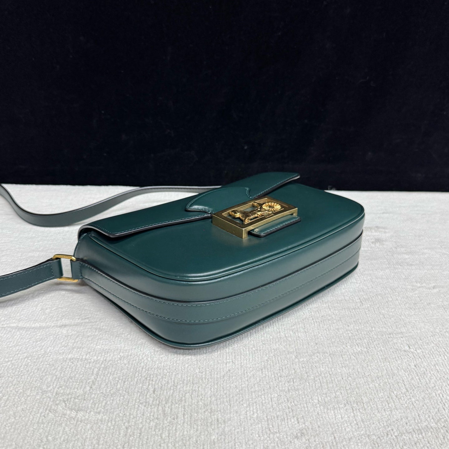 Celine - Triomphe Bag - Leather - Green - (small)