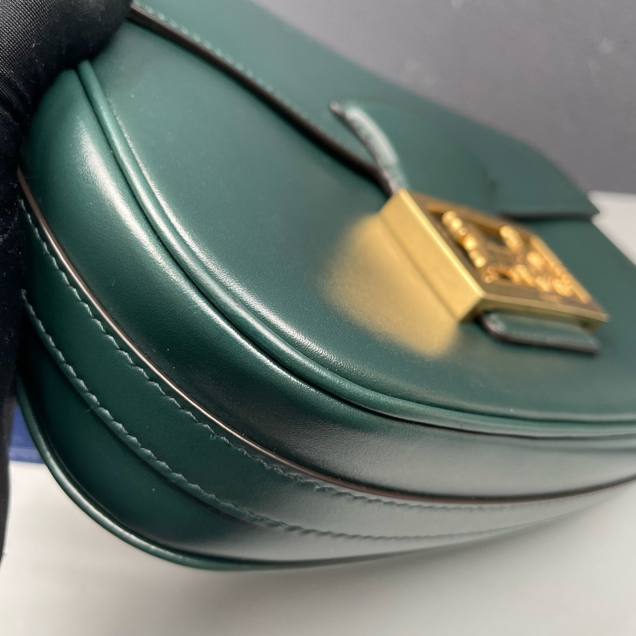 Celine - Triomphe Bag - Leather - Green - (small)