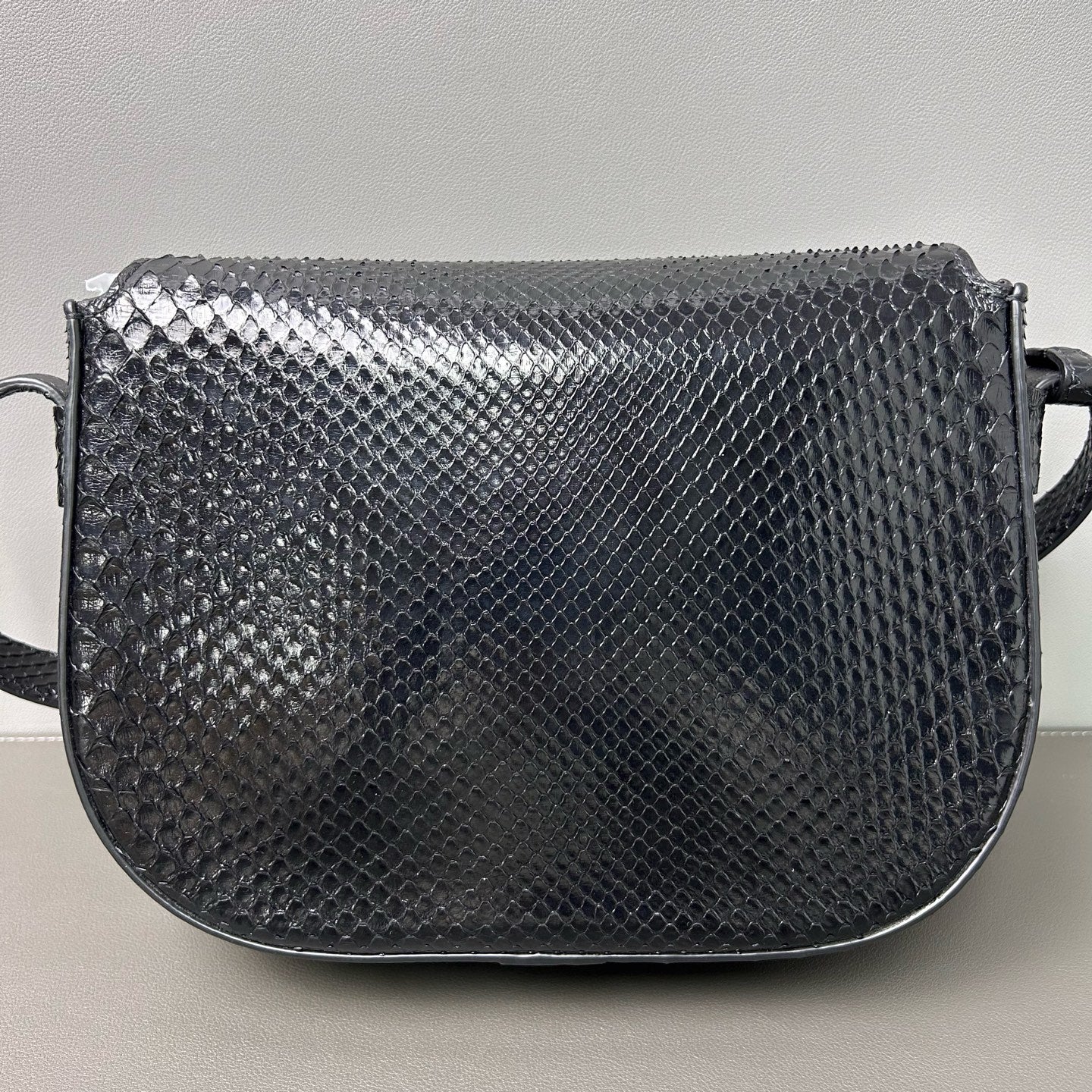 Celine - Triomphe Bag - Python leather - Black - (Small)