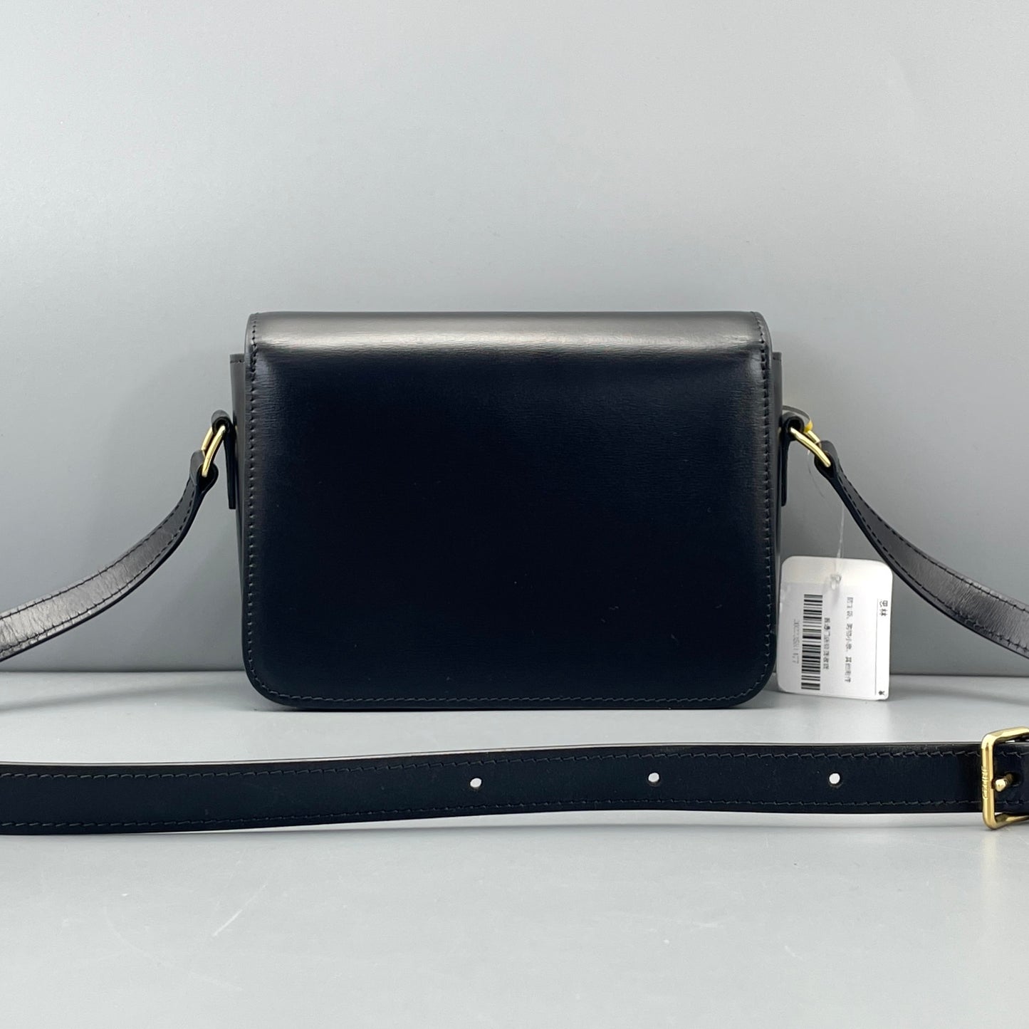 Celine - Triomphe Bag - Smooth calfskin leather - Black - (small)