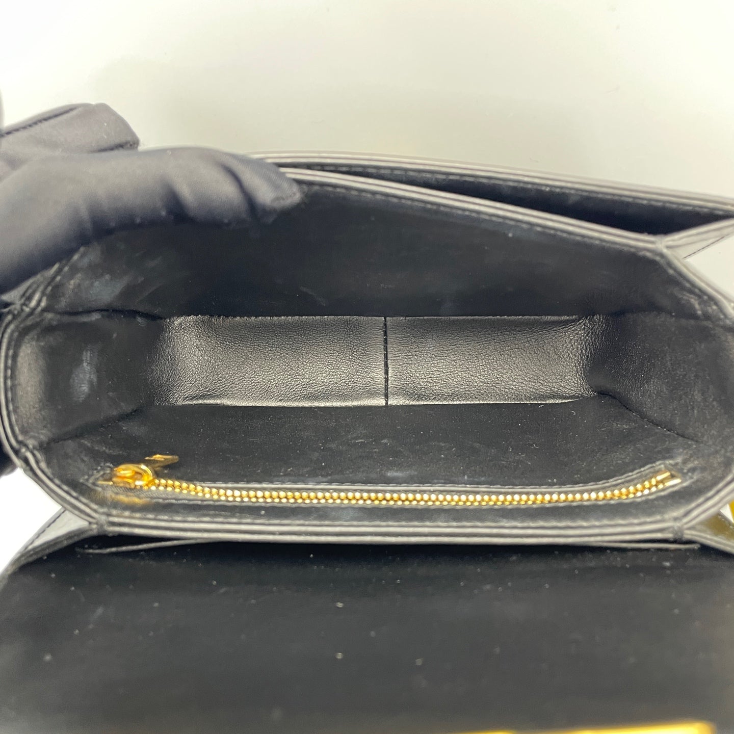 Celine - Triomphe Bag - Smooth calfskin leather - Black - (small)
