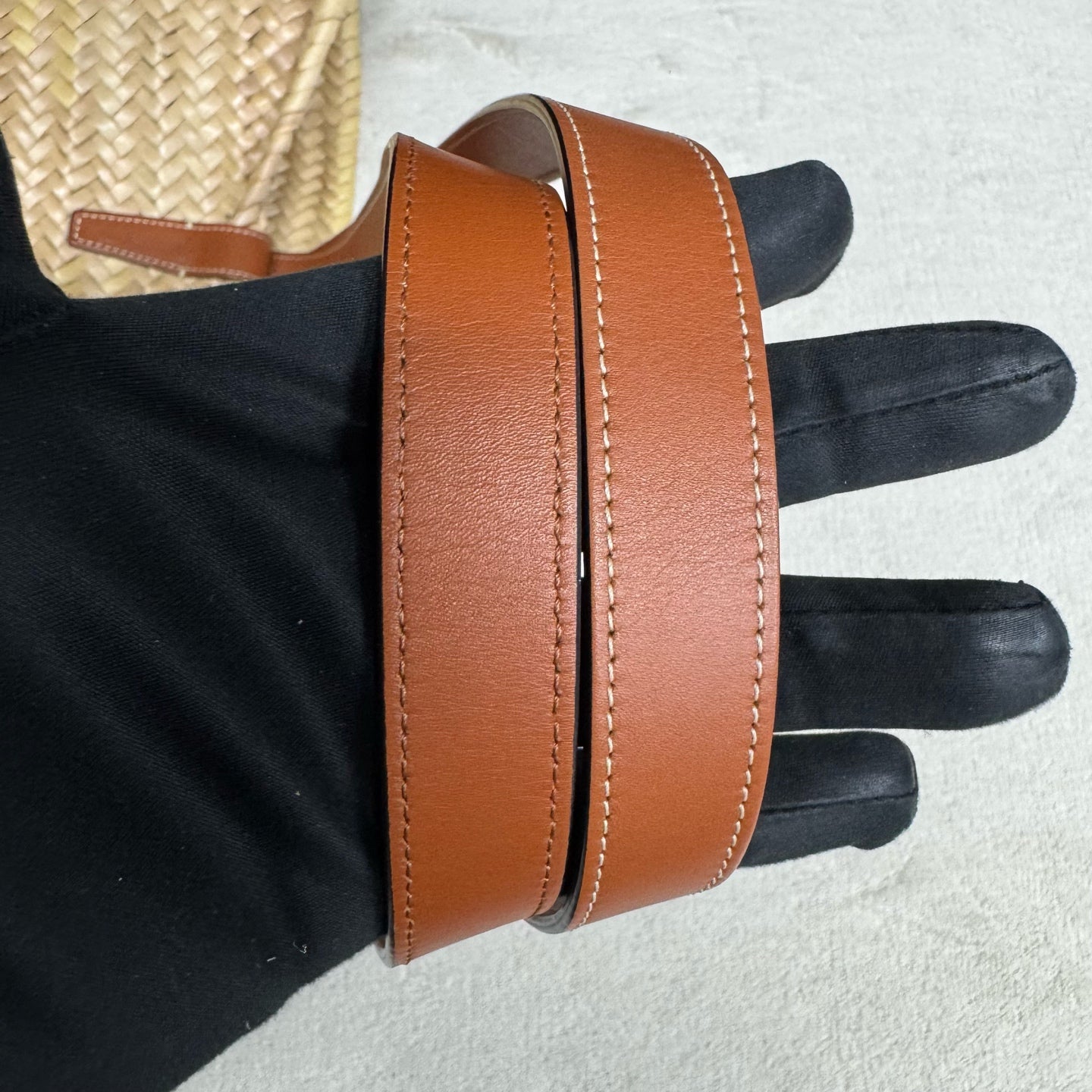 Celine - TRIOMPHE Basket Bag - Wicker - Brown - (medium)