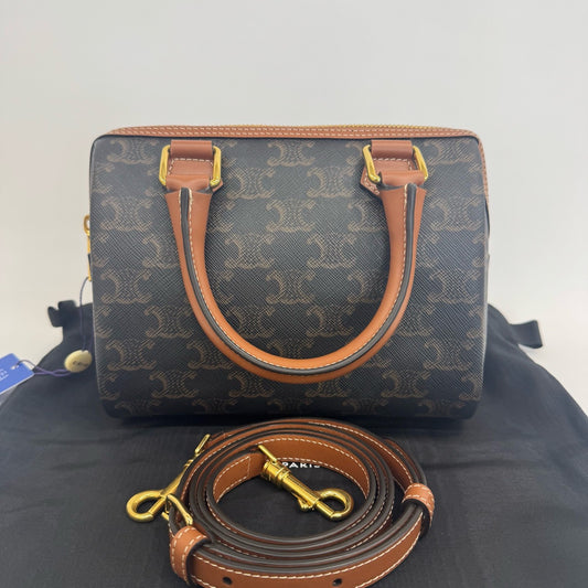 Celine - Triomphe Boston - Synthetic - Brown - (mini)