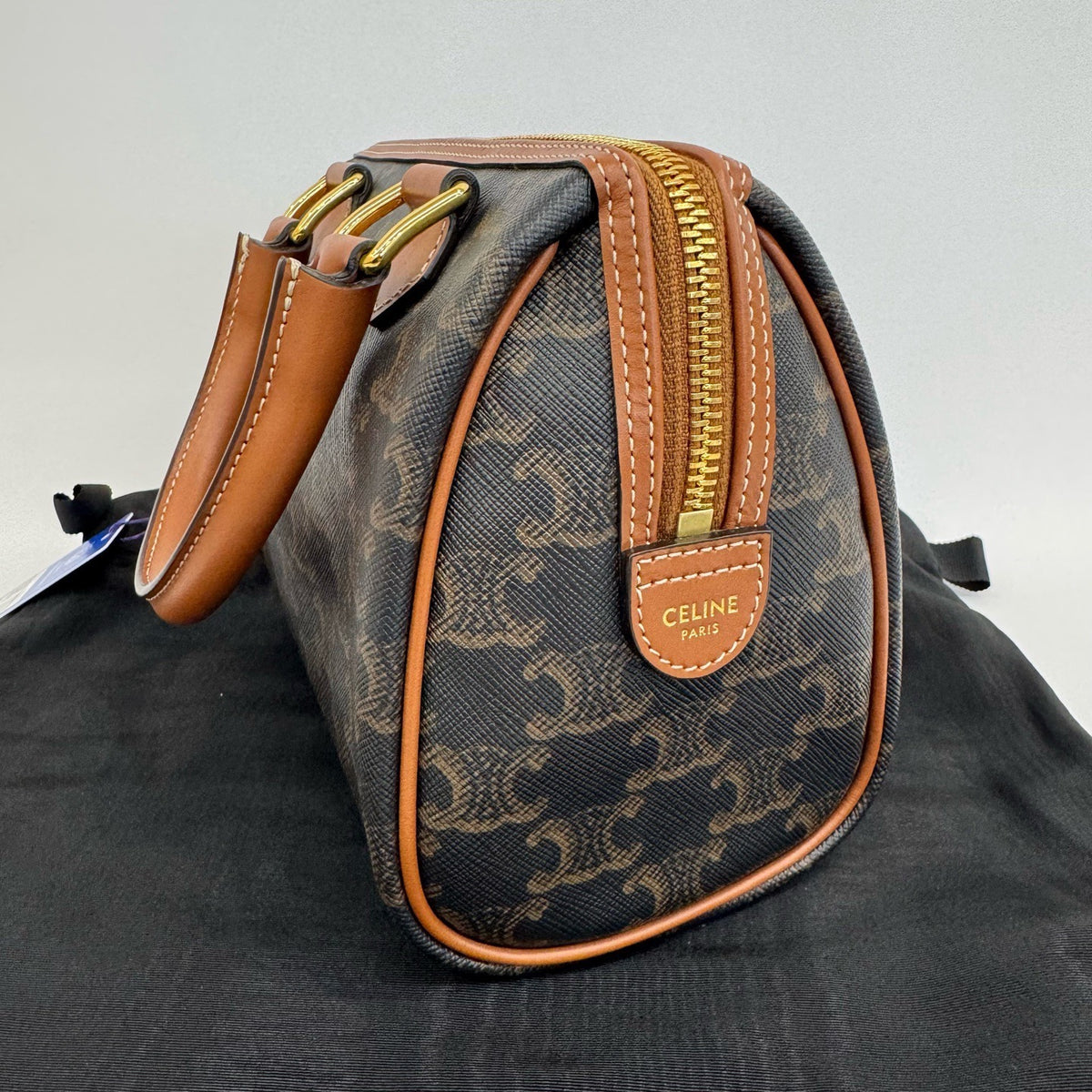 Celine - Triomphe Boston - Synthetic - Brown - (mini)