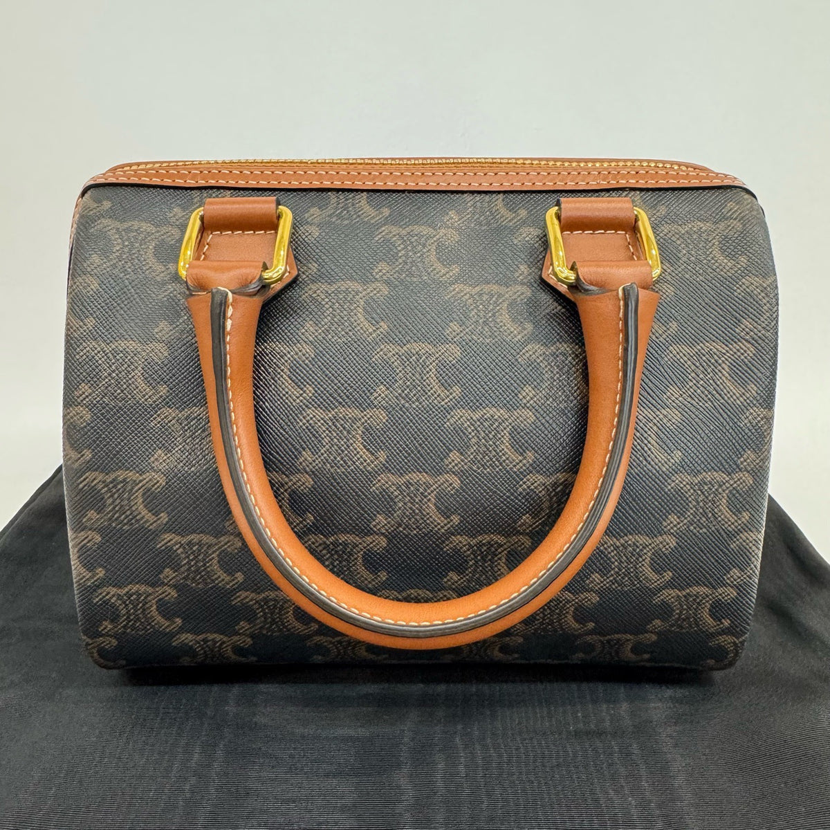 Celine - Triomphe Boston - Synthetic - Brown - (mini)