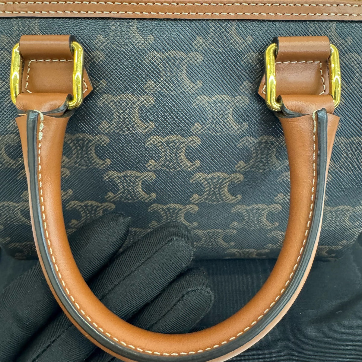 Celine - Triomphe Boston - Synthetic - Brown - (mini)