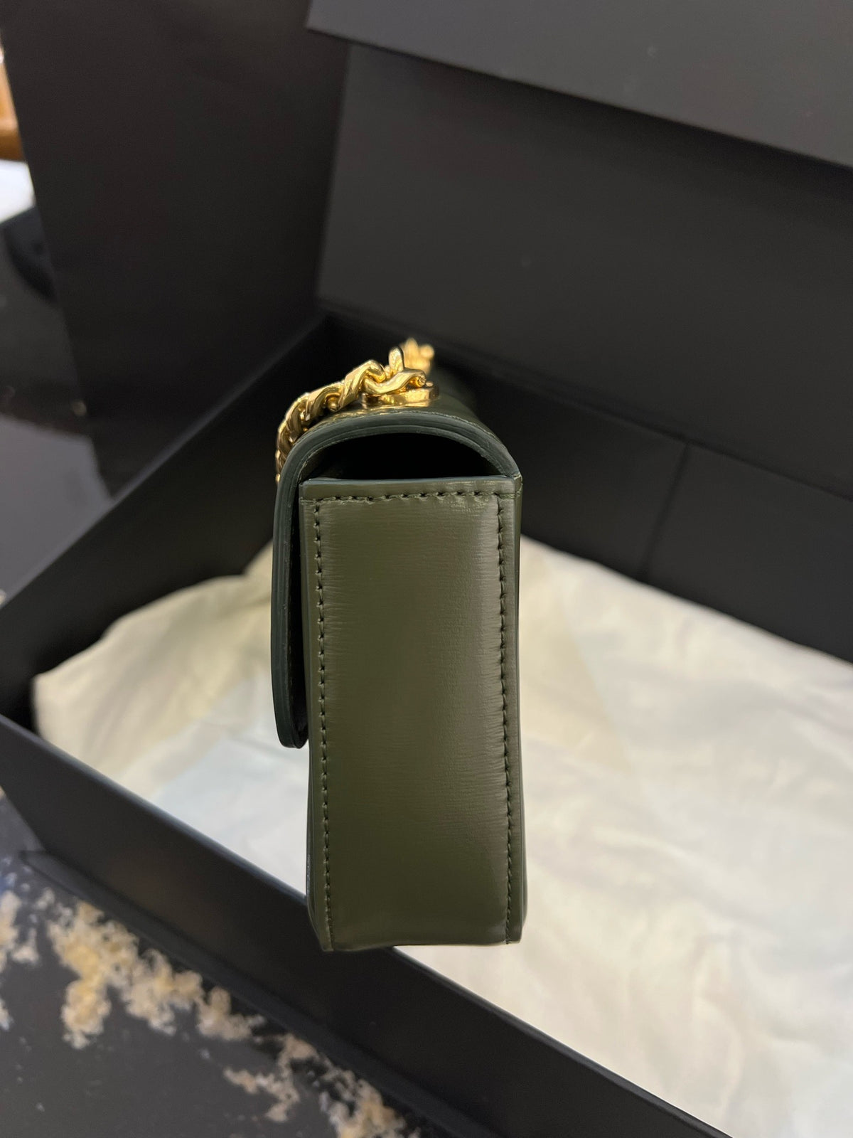 Celine - Triomphe Box - Leather - Green