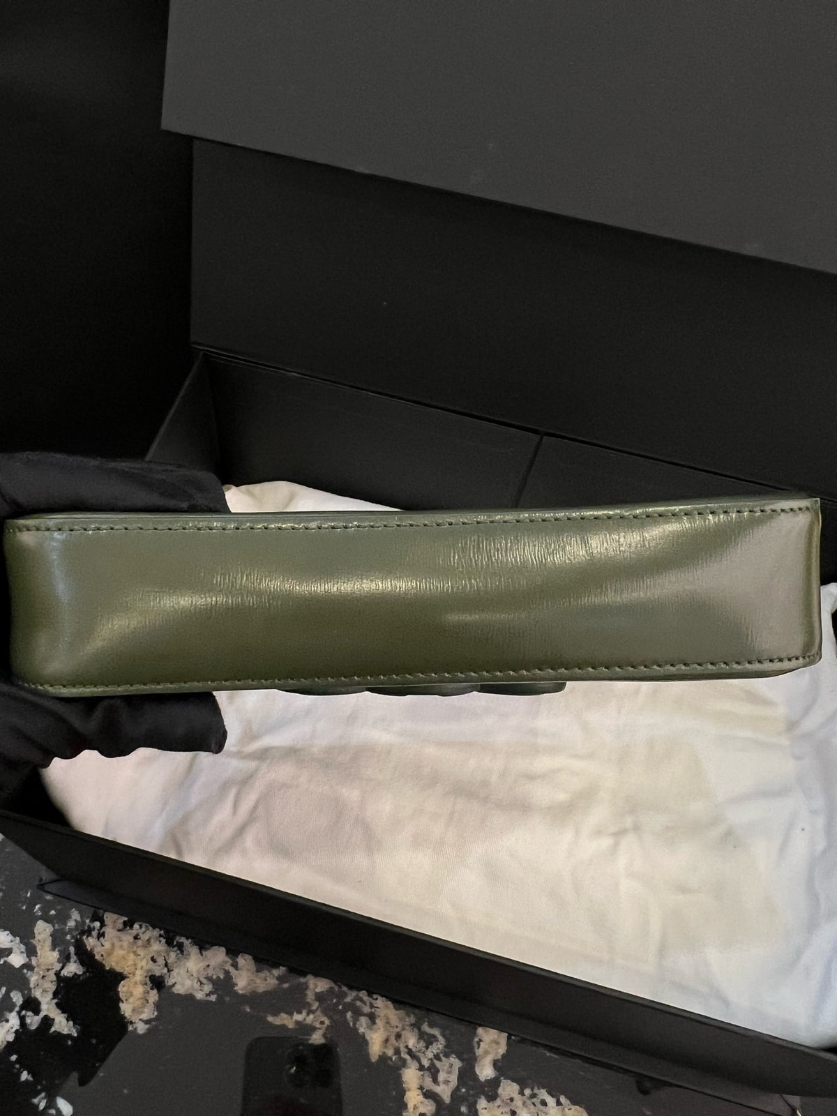 Celine - Triomphe Box - Leather - Green
