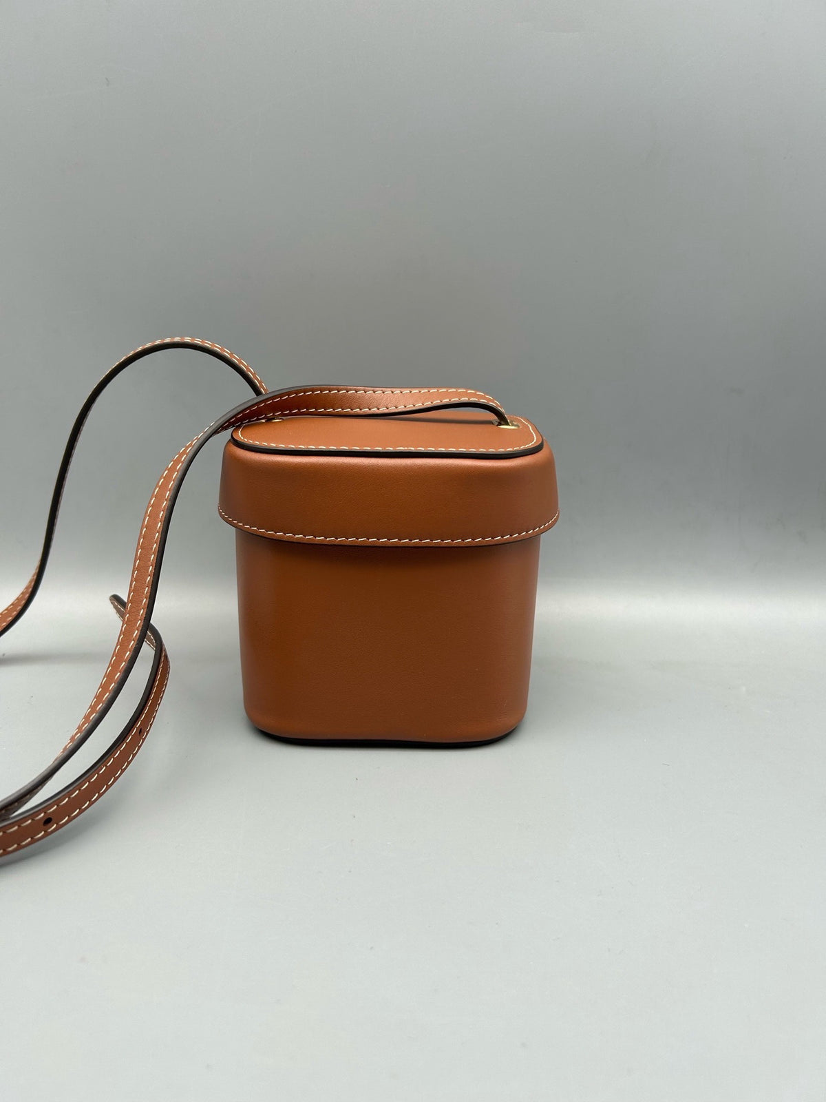 Celine - Triomphe Box Mini - Leather - Brown - (mini)