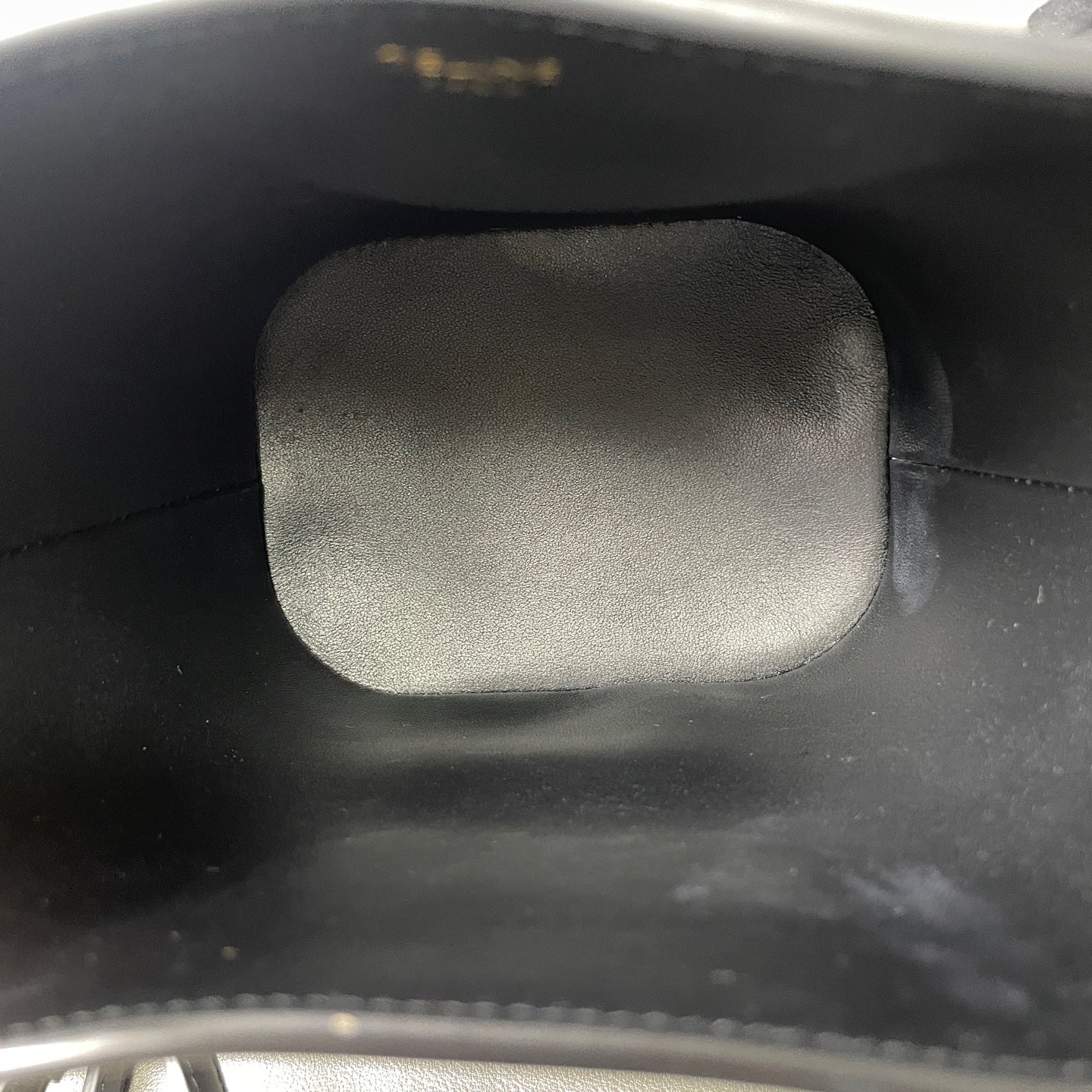 Celine Triomphe bucket bag Leather Black - view 8
