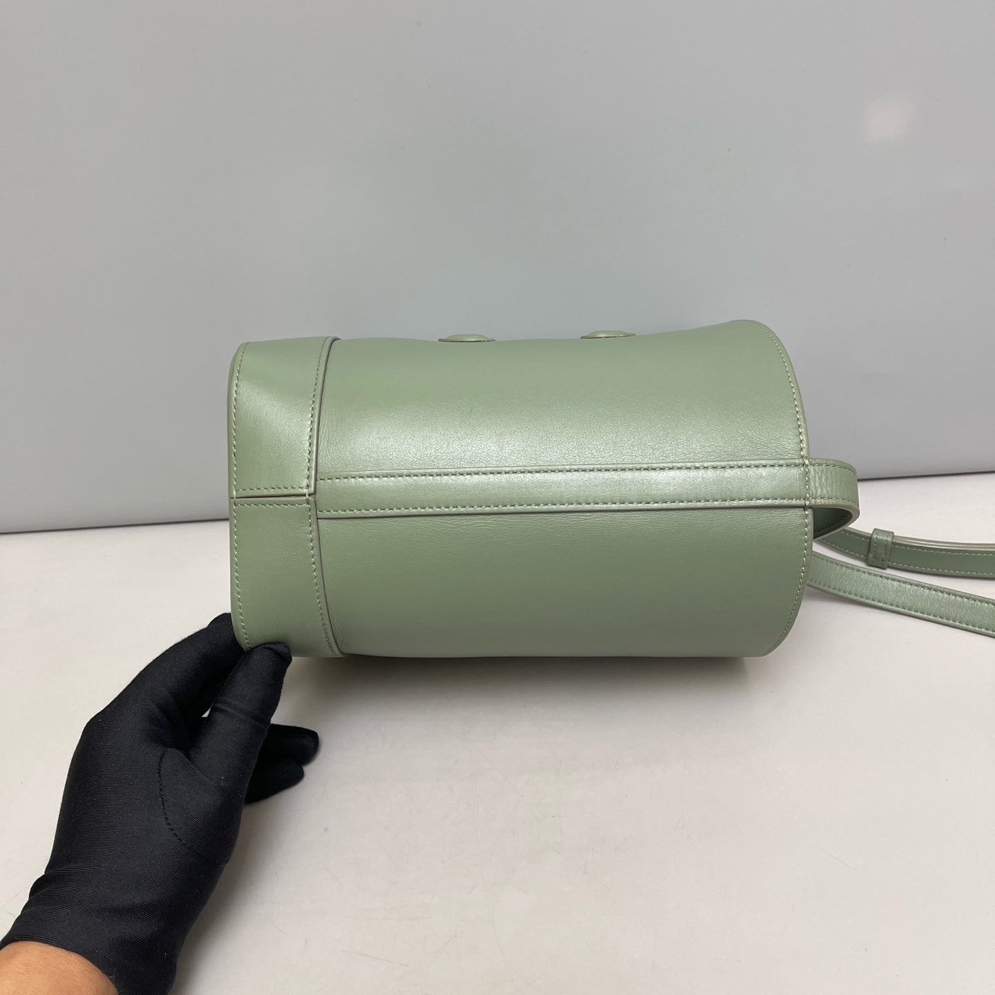Celine - Triomphe Bucket Bag - Leather - Green - (mini)