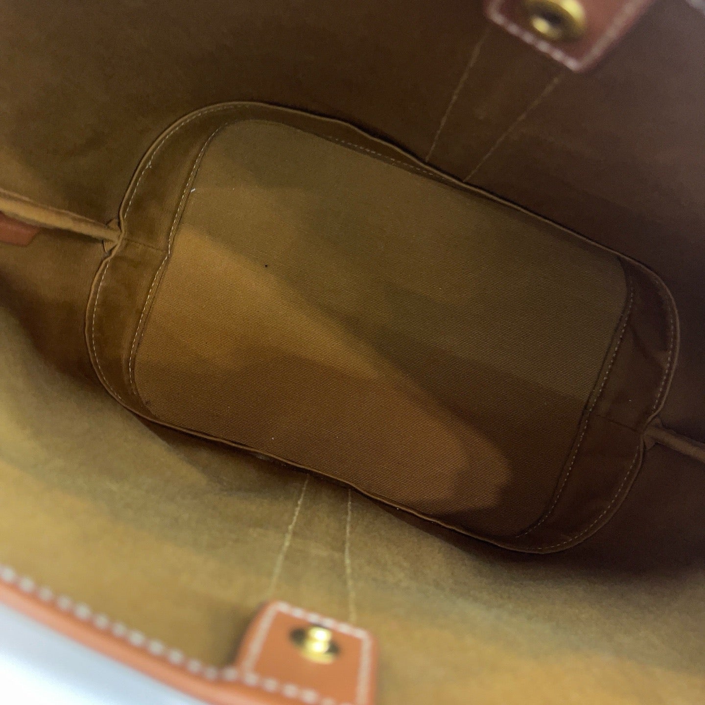 Celine - Triomphe Bucket Bag - Triomphe canvas with leather trim - Brown - (medium)