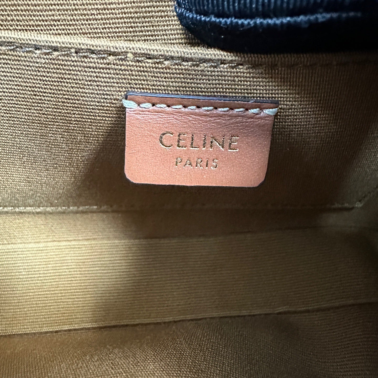 Celine - Triomphe Camera Bag - Triomphe canvas with leather trim - Brown - (mini)