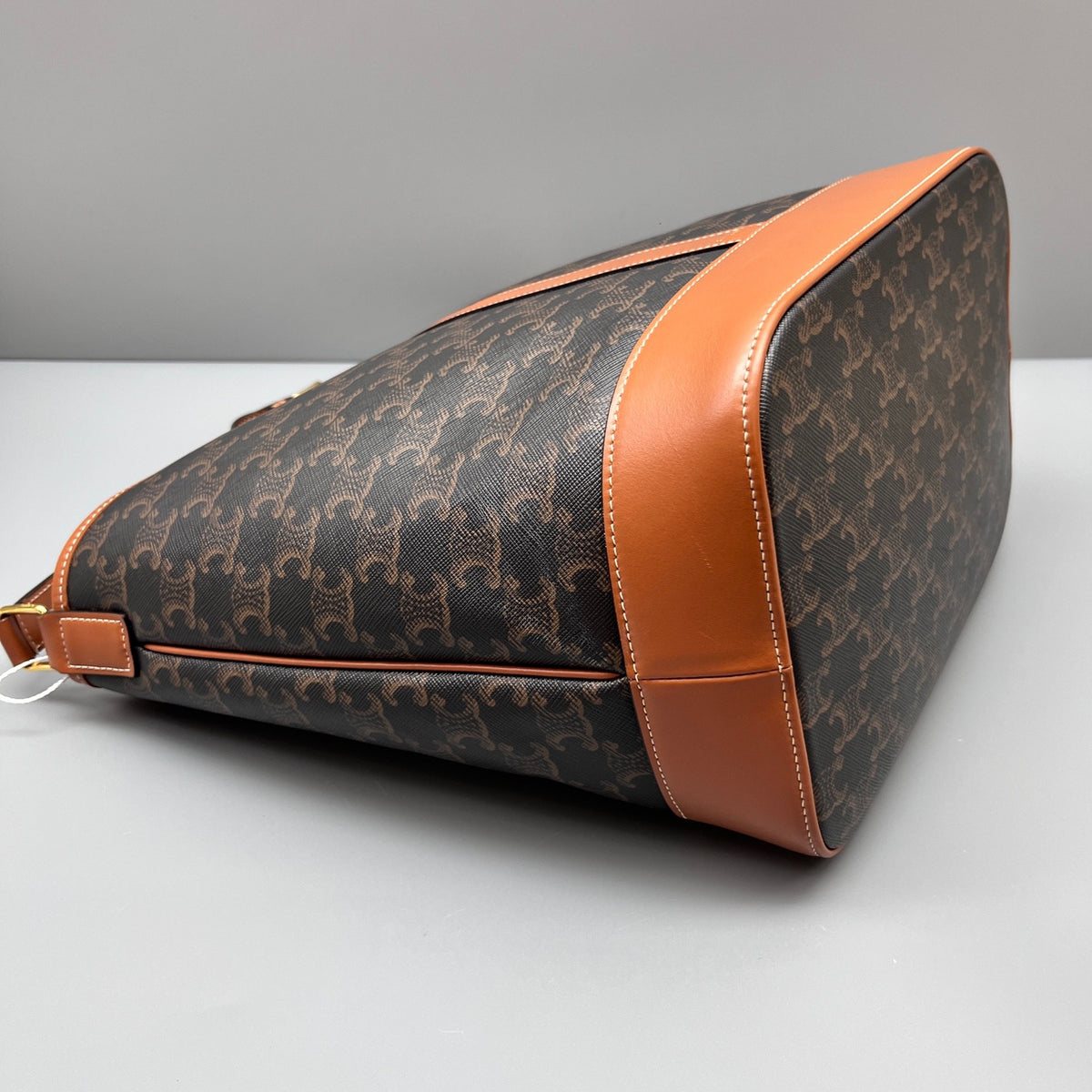 Celine - Triomphe Canvas Bucket Bag - Synthetic - Brown - (medium)