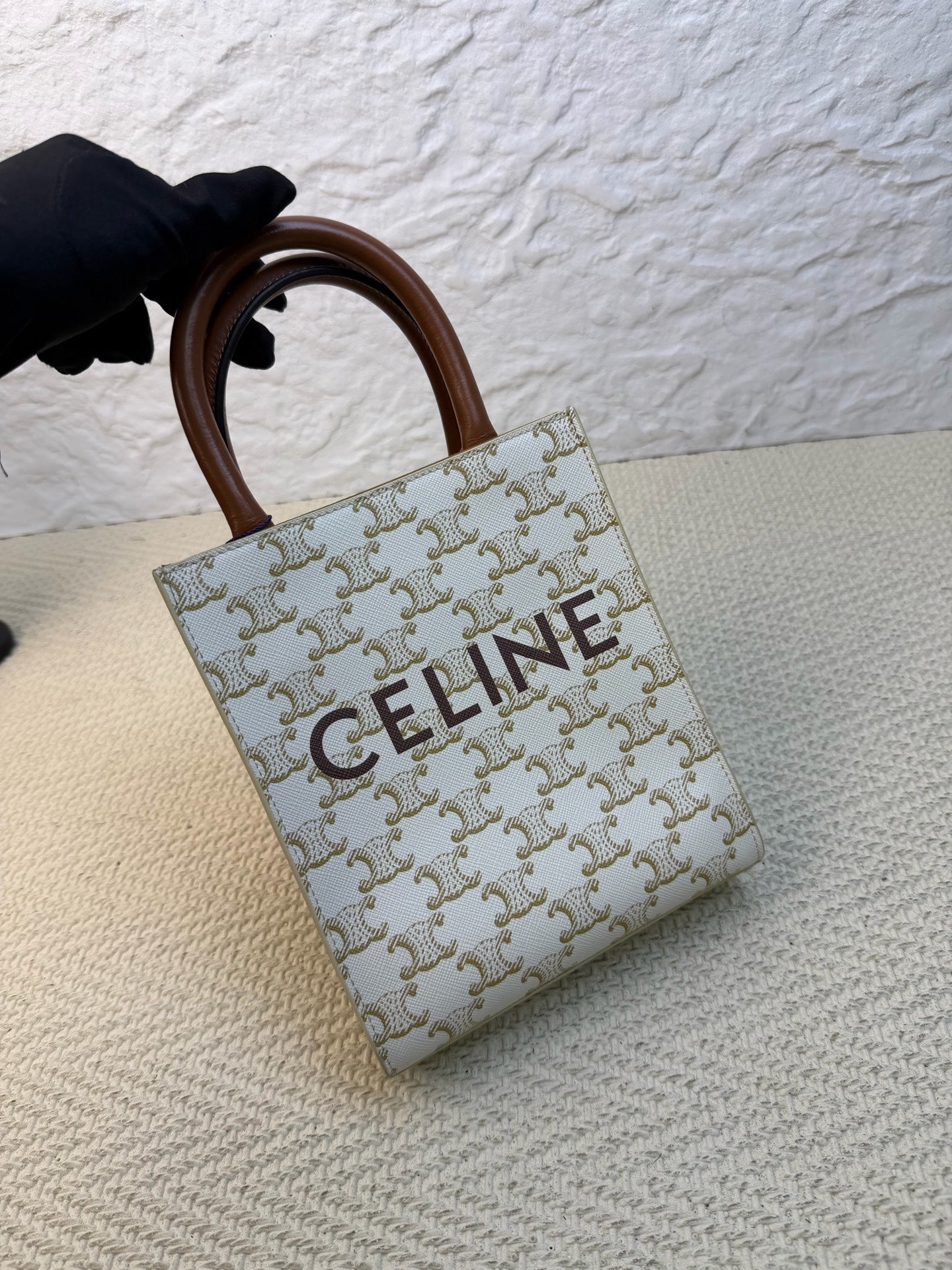 Celine - Triomphe - Canvas - White - (mini)