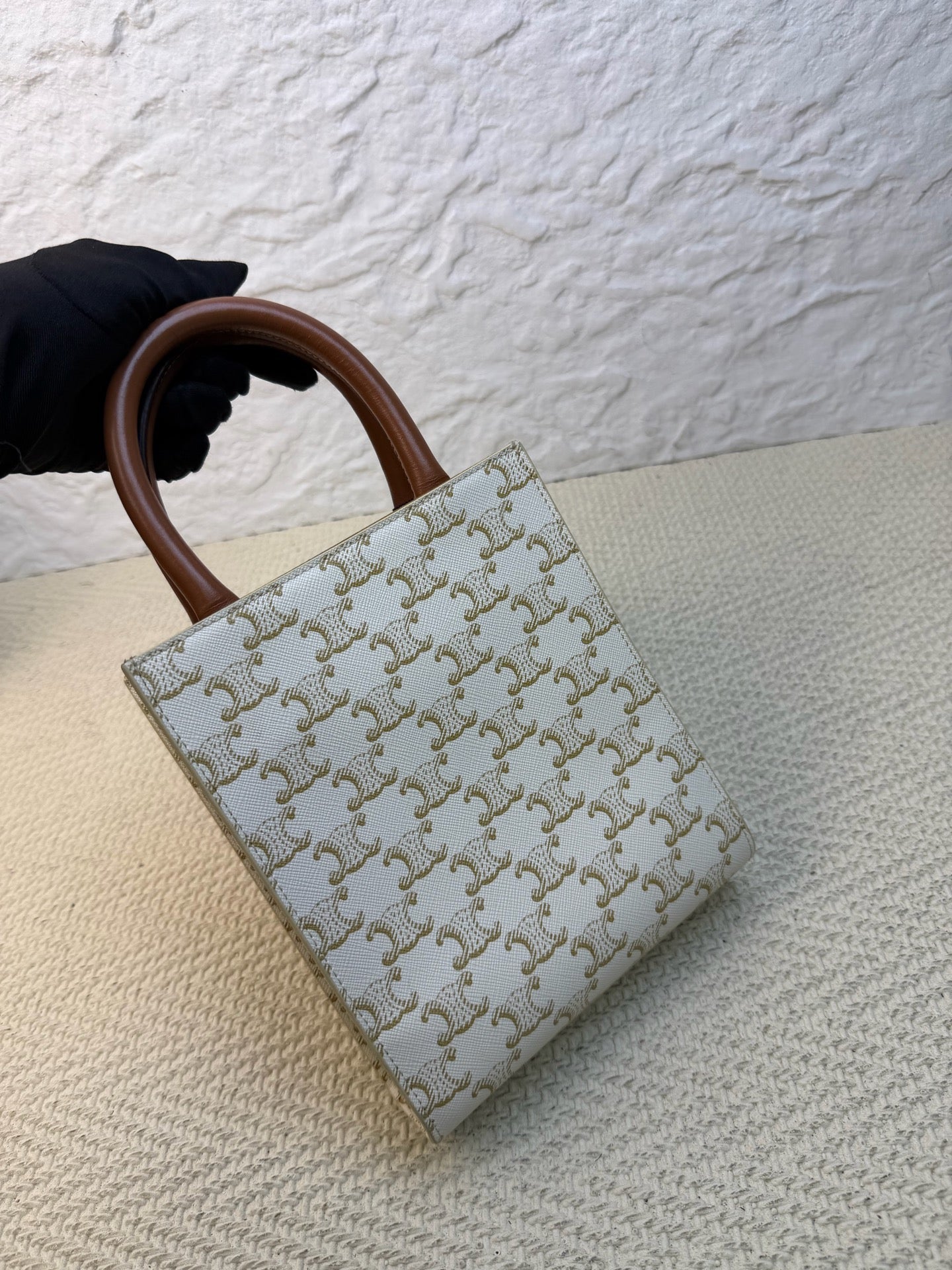 Celine - Triomphe - Canvas - White - (mini)