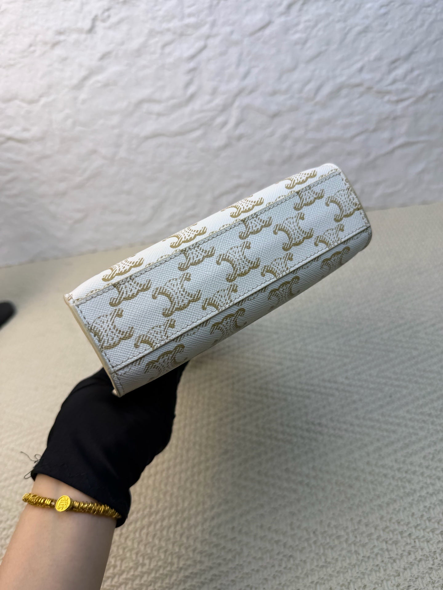 Celine - Triomphe - Canvas - White - (mini)