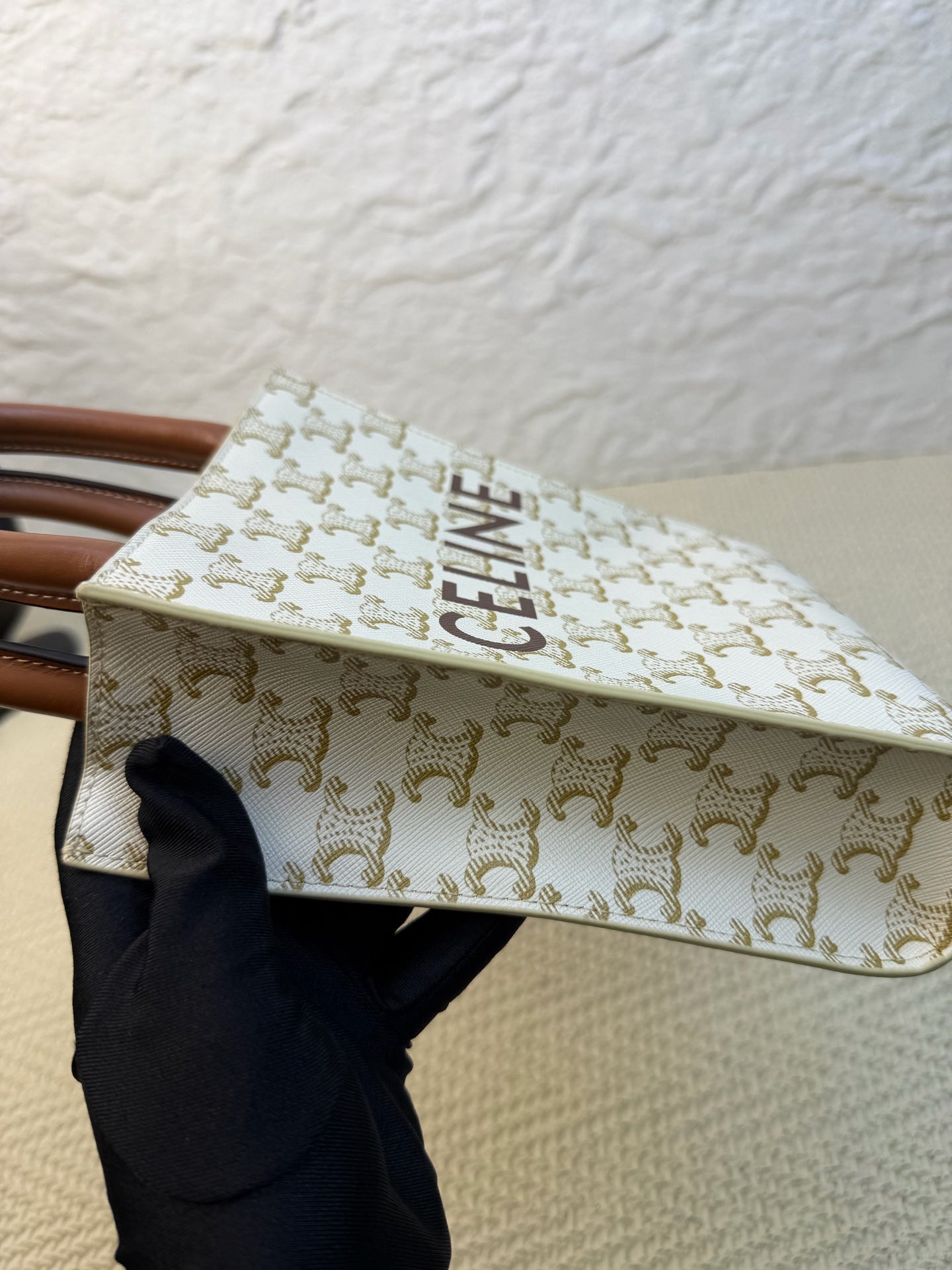 Celine - Triomphe - Canvas - White - (mini)