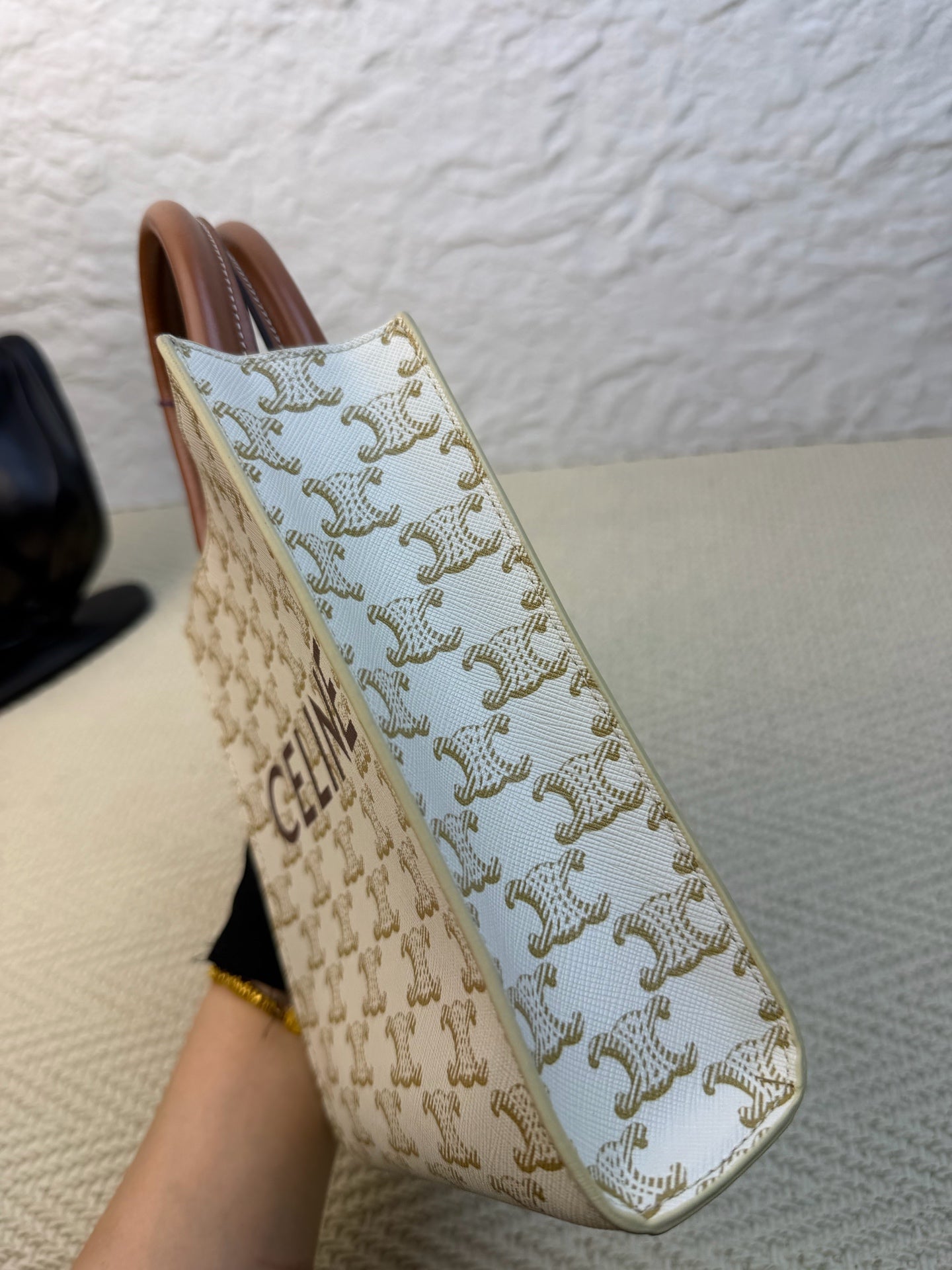 Celine - Triomphe - Canvas - White - (mini)