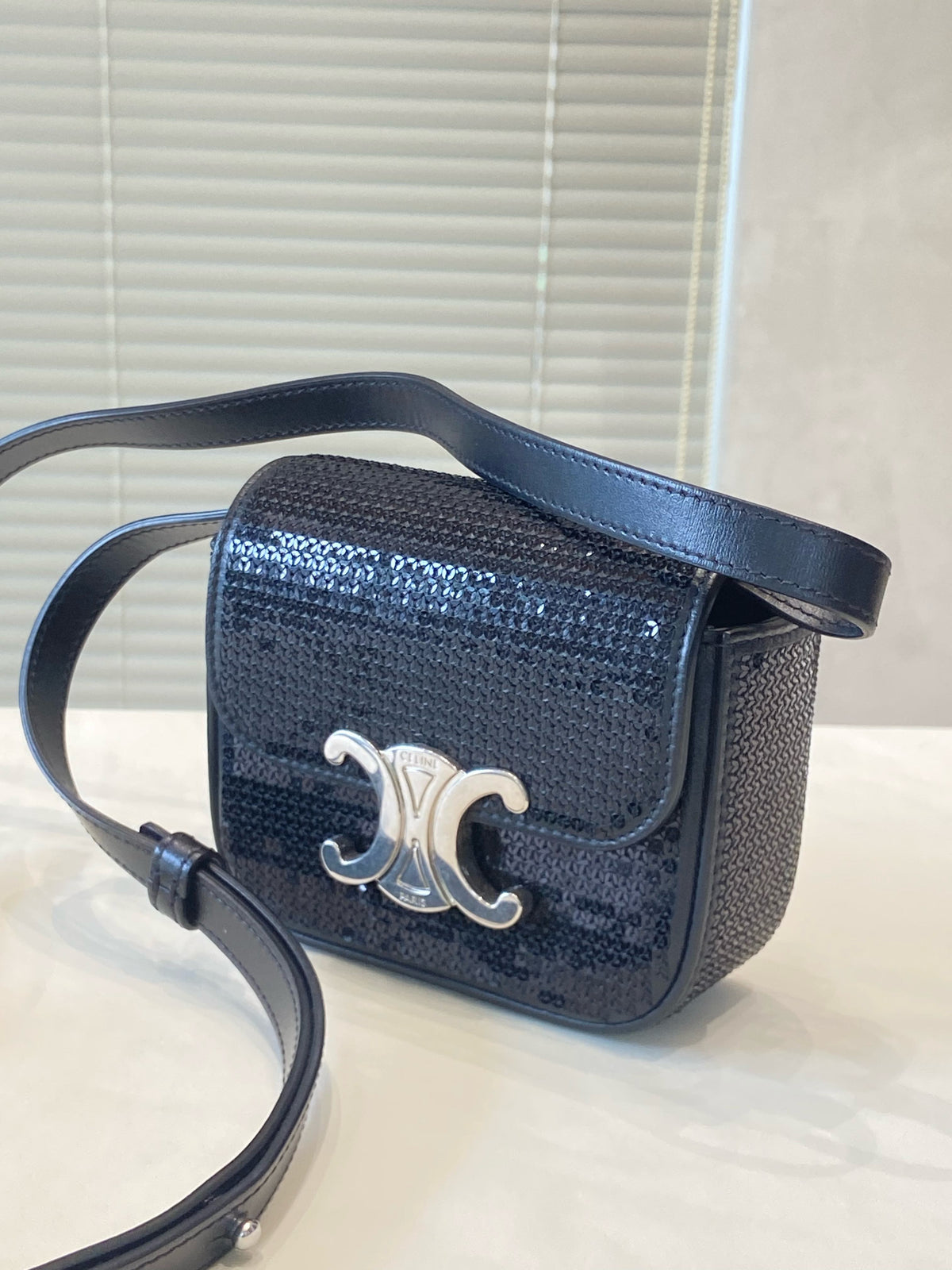 Celine - Triomphe - Cloth - Black - (mini)
